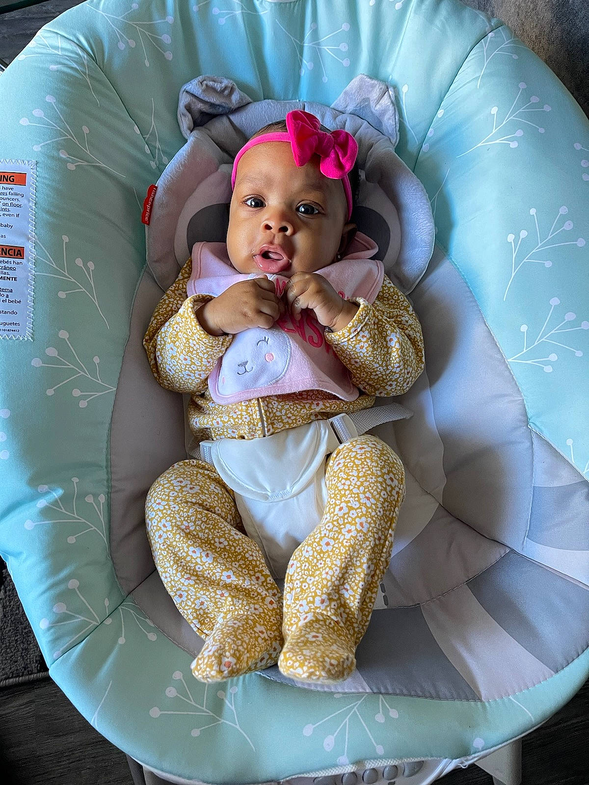 Alayah joined the competition — help win amazing prizes! baby, baby_products, baby_sleeping, baby_toddler_clothing, baby_toys, bedding, child, comfort, doll, fashion_accessory, lap, linens, pattern, person, pink, plush, sitting, stuffed_toy, throw_pillow, toddler