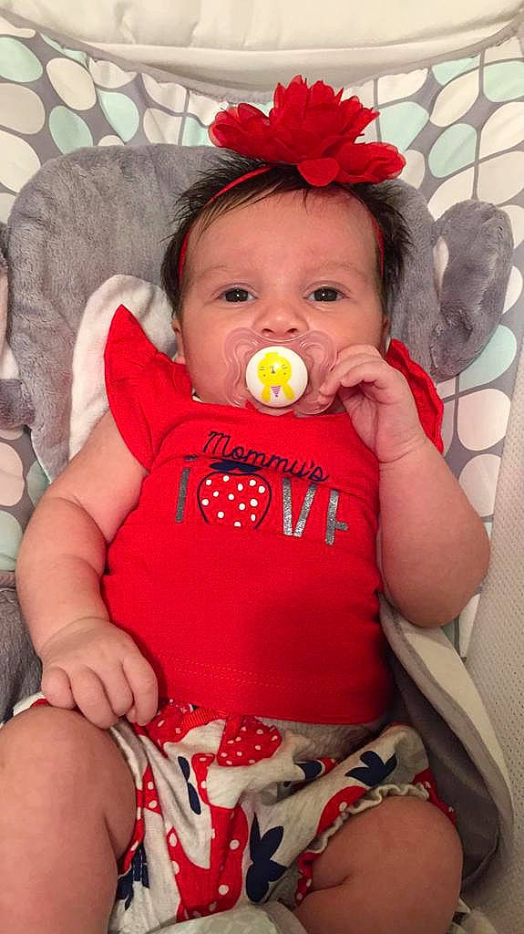 Jerika joined the competition — help win amazing prizes! baby, baby_products, baby_toddler_clothing, cheek, child, mouth, person, skin, toddler