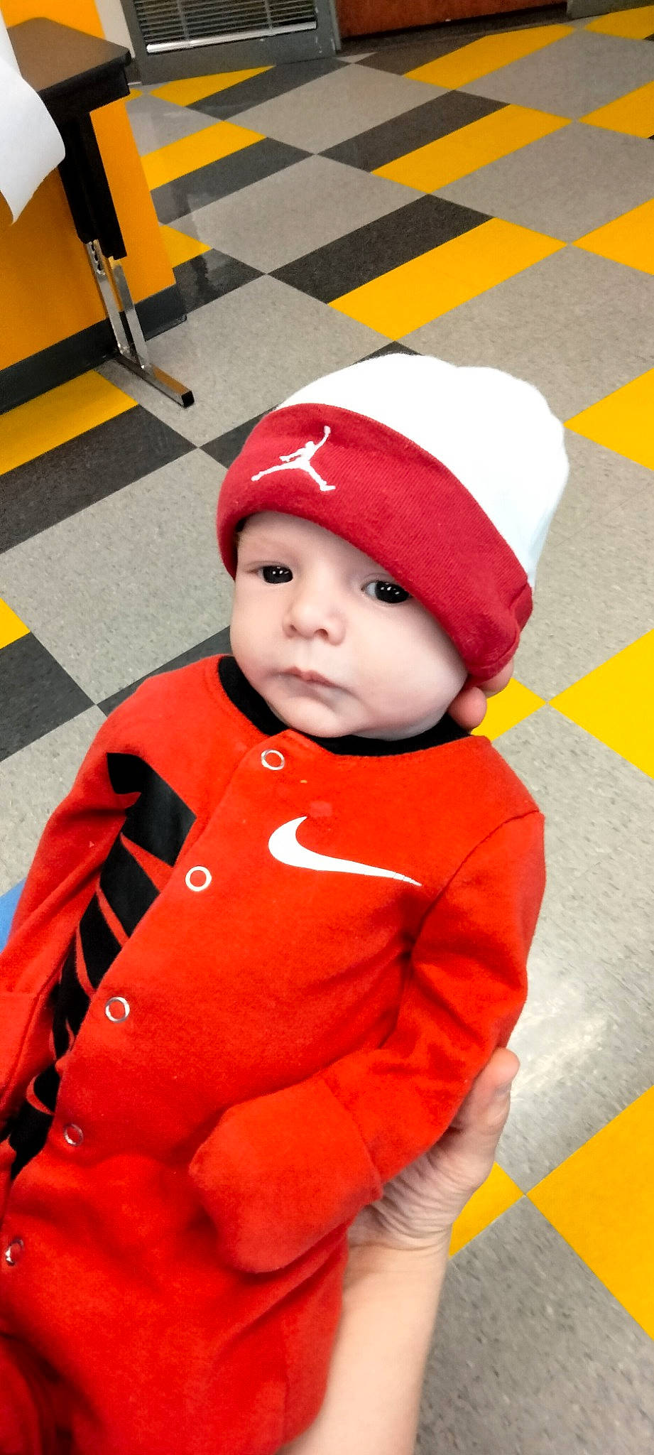 Liam James joined the competition — help win amazing prizes! baby, baby_toddler_clothing, cap, carmine, child, costume, costume_hat, event, eye, fictional_character, fun, happy, head, headwear, human_body, jacket, person, plant, sleeve, toddler