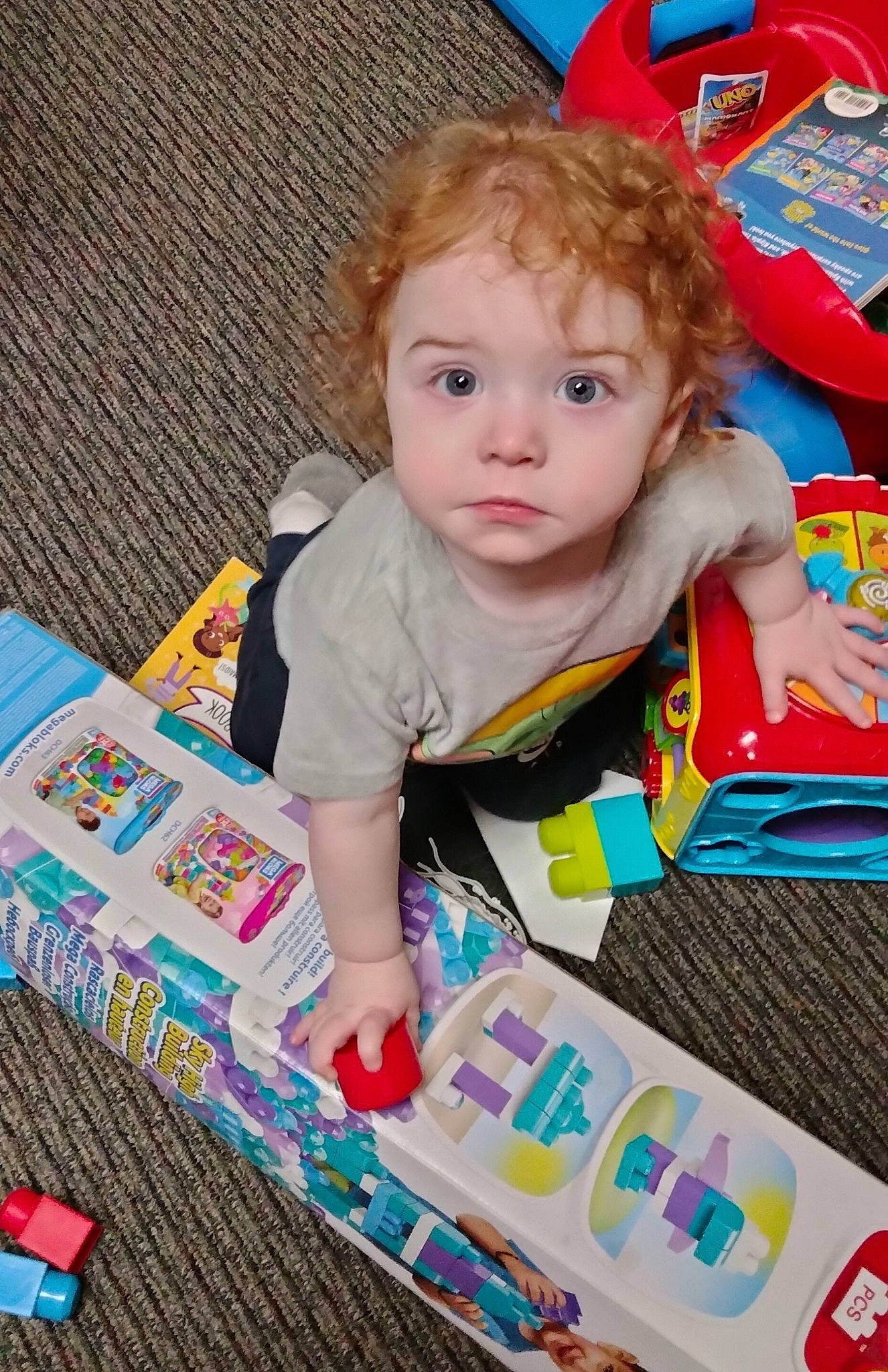 Ethan joined the competition — help win amazing prizes! baby, baby_products, baby_toddler_clothing, child, event, flooring, fun, happy, party, pattern, person, play, room, sitting, t_shirt, toddler