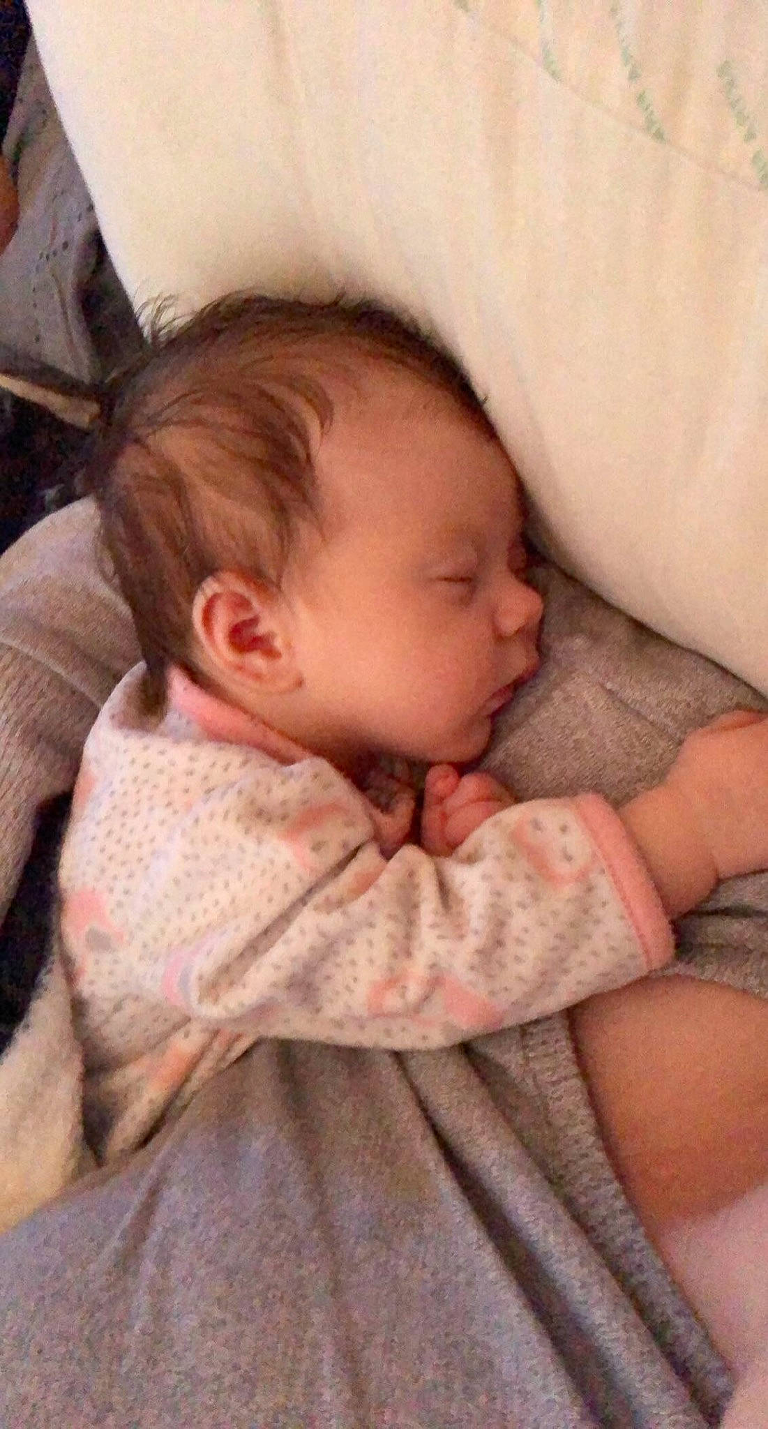 Avalee joined the competition — help win amazing prizes! baby, baby_sleeping, baby_toddler_clothing, bedding, bedtime, cheek, child, chin, comfort, eye, eyebrow, iris, linens, lip, neck, nose, pattern, person, skin, sleeve