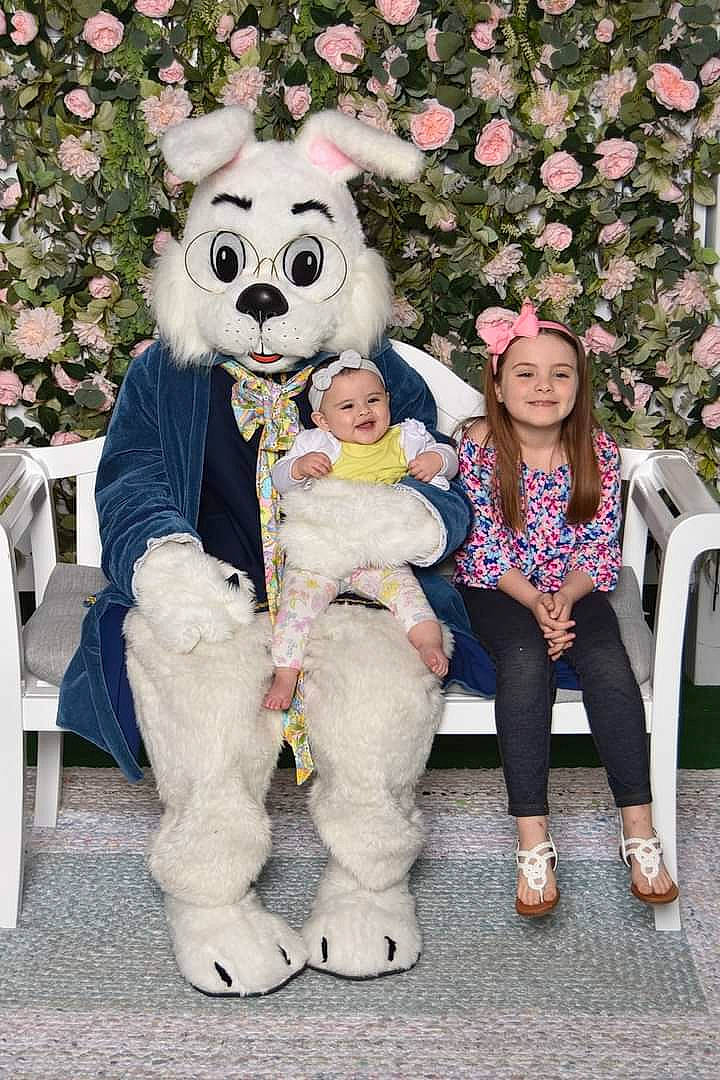 Layla joined the competition — help win amazing prizes! easter_bunny, event, flower, fun, fur, grass, happy, hat, head, headwear, joy, leisure, mascot, person, photograph, pink, plant, recreation, smile, snapshot