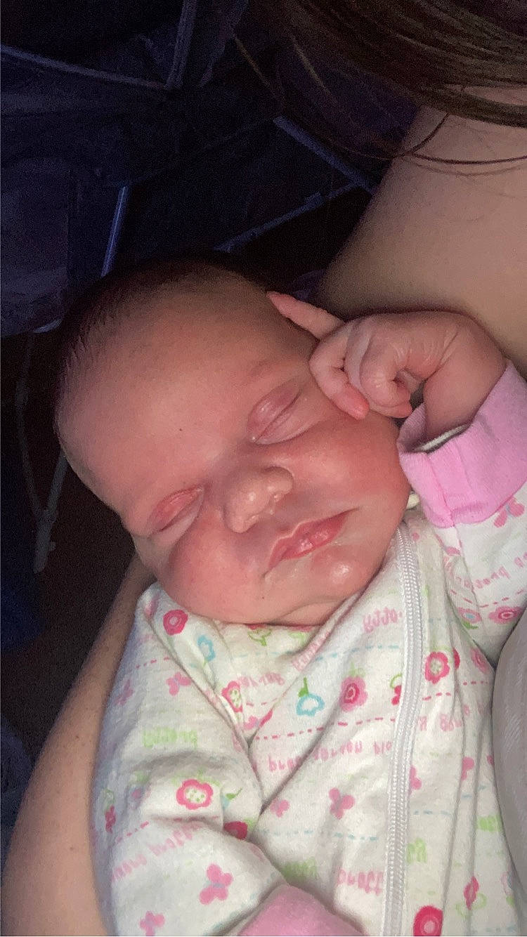 Amara joined the competition — help win amazing prizes! baby, baby_toddler_clothing, cheek, comfort, ear, eyebrow, face, forehead, gesture, hand, head, human_body, iris, lip, mouth, neck, nose, person, pink, skin