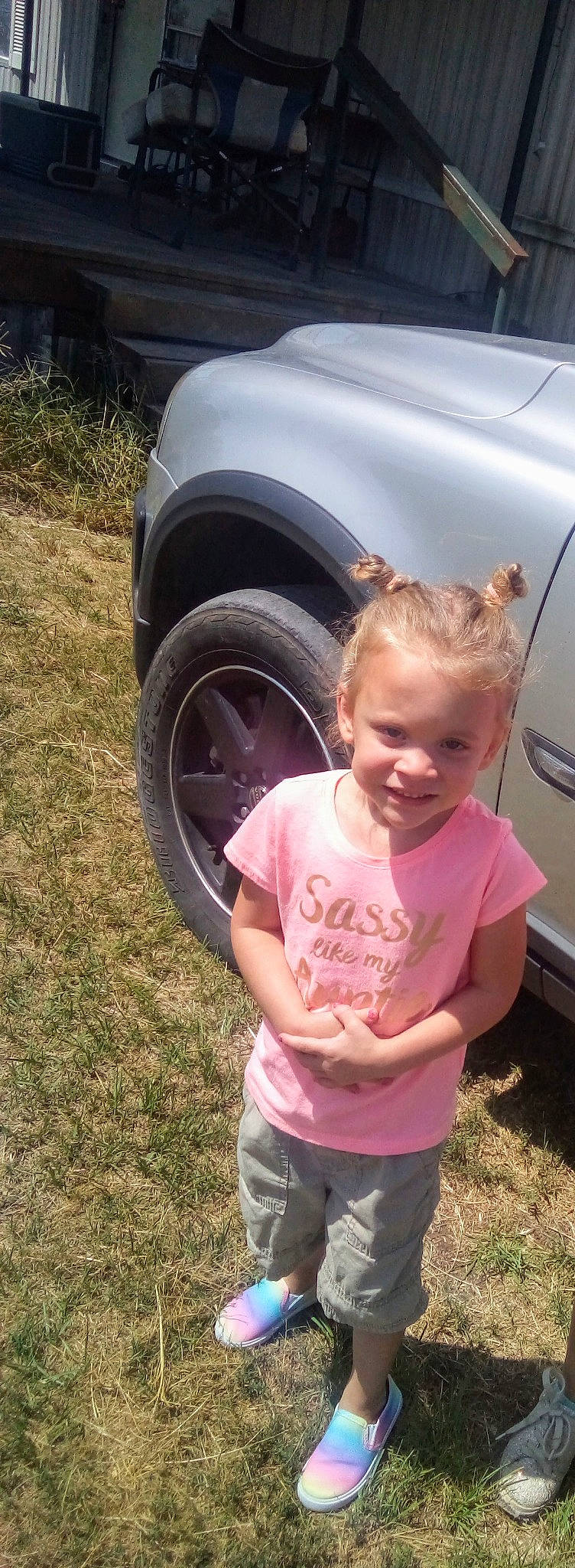 Mindy joined the competition — help win amazing prizes! auto_part, automotive_exterior, automotive_tire, automotive_wheel_system, car, child, family_car, fender, joy, person, rim, tire, toddler, vehicle, vehicle_door, wheel