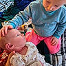 Vanessa joined the competition — help win amazing prizes! baby, child, sibling, caring, toddler, infant, blanket, clothing, indoor, family, love, gentle, portrait, cute, soft, together, hand, face, warm, comfort