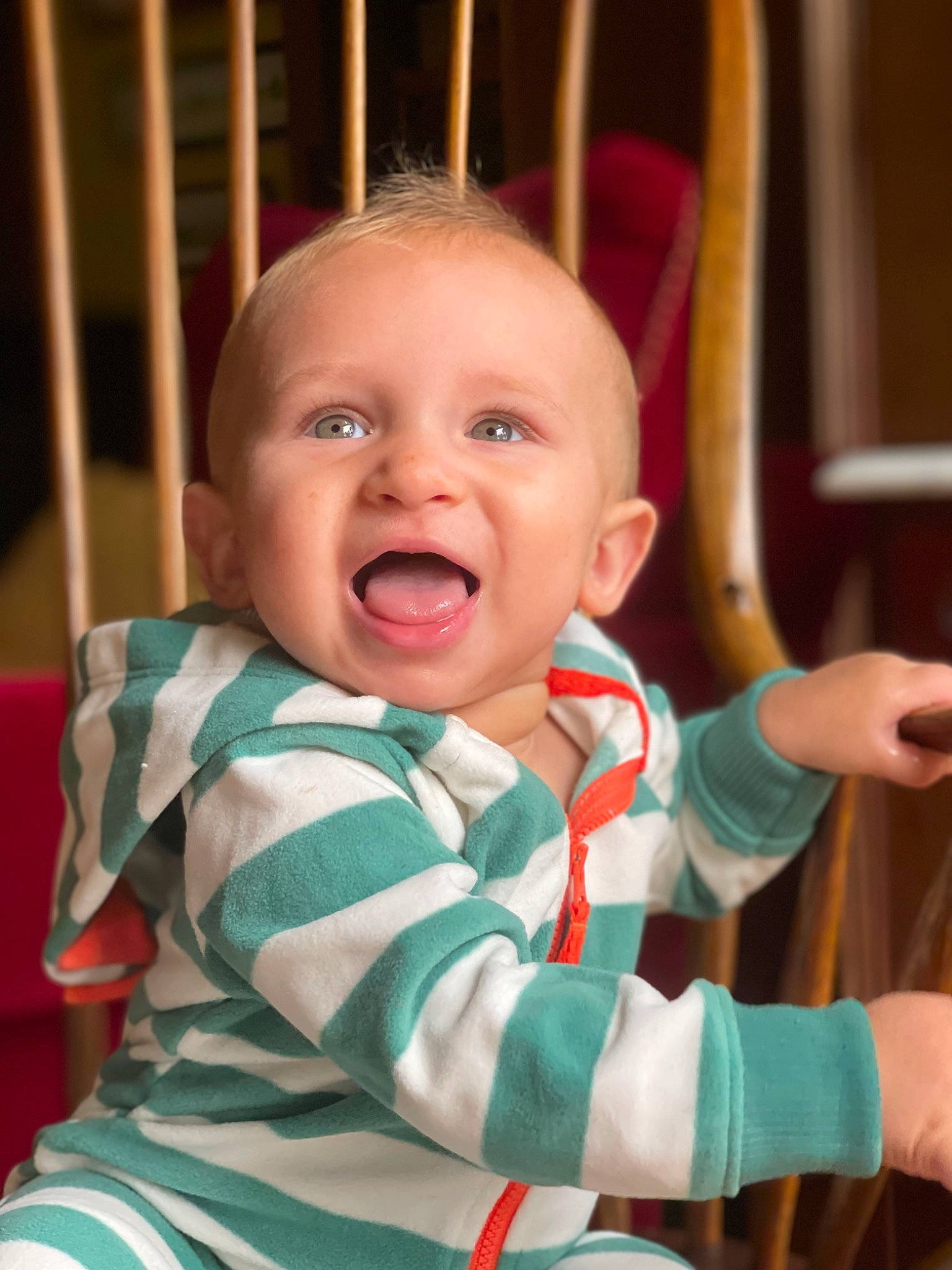 Omari joined the competition — help win amazing prizes! baby, baby_toddler_clothing, cheek, chin, comfort, eye, face, fun, gesture, happy, head, human_body, iris, mouth, nose, person, skin, sleeve, smile, thumb