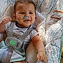 Kamari joined the competition — help win amazing prizes! arm, baby, baby_seat, child, closeup, clothing, comfort, cute, face, hand, happy, indoor, infant, nasal_tube, pattern, person, seat, skin, smiling, straps
