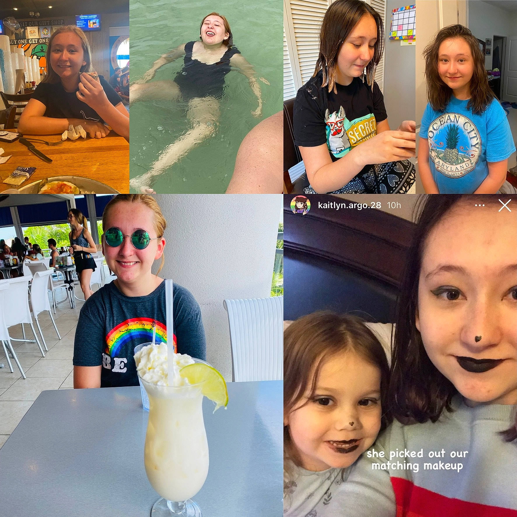 Kaitlyn is registered to the contest to win money with this photo: art, collage, cool, eyewear, face, facial_expression, fashion, food, fun, gesture, hair, hairstyle, happy, head, human, joy, people, person, photograph, product