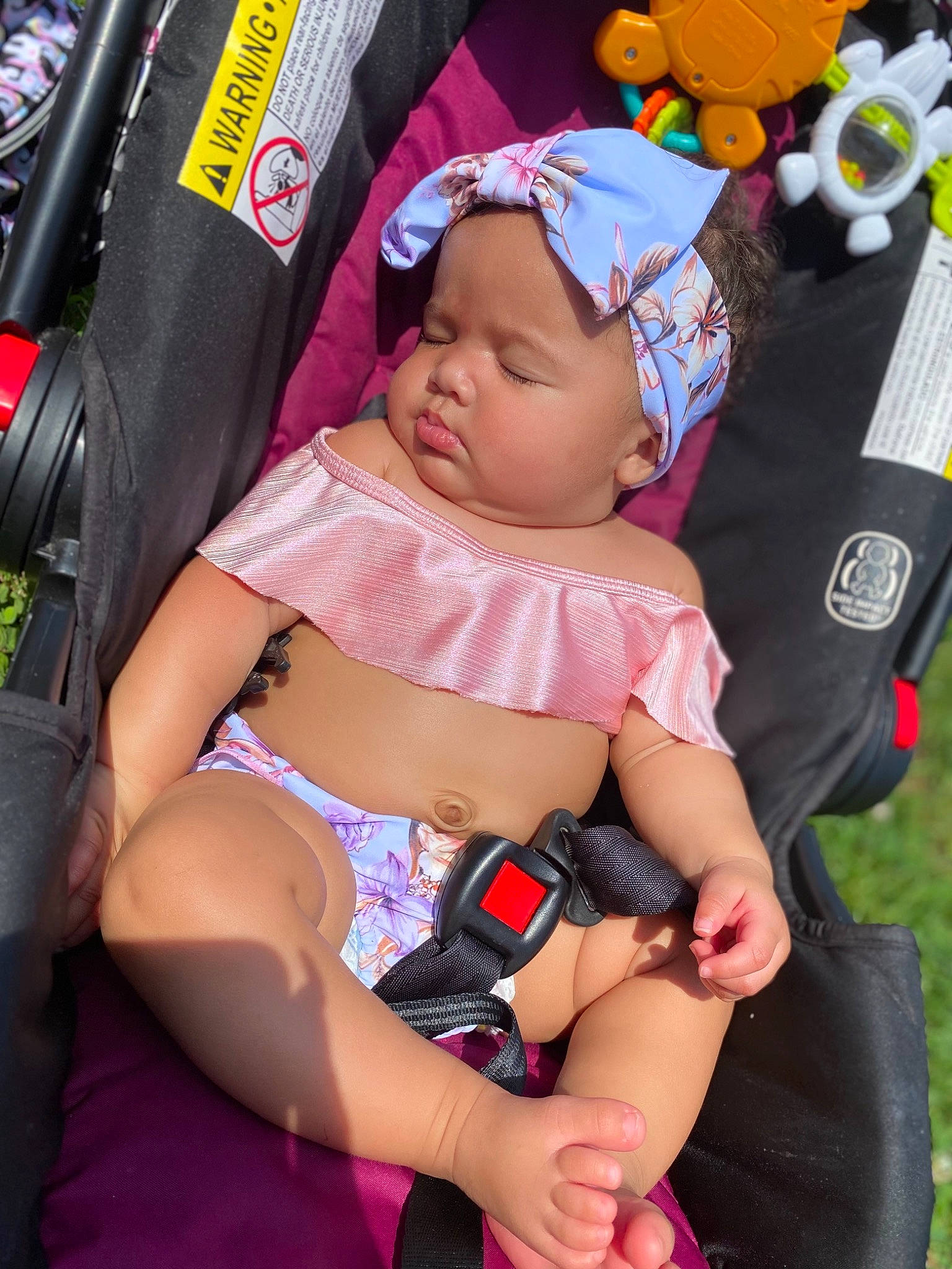 Honesty joined the competition — help win amazing prizes! arm, baby, baby_carriage, cap, chest, child, fun, hat, headwear, human_leg, leg, magenta, person, pink, plant, shorts, skin, sun_hat, thigh, toddler