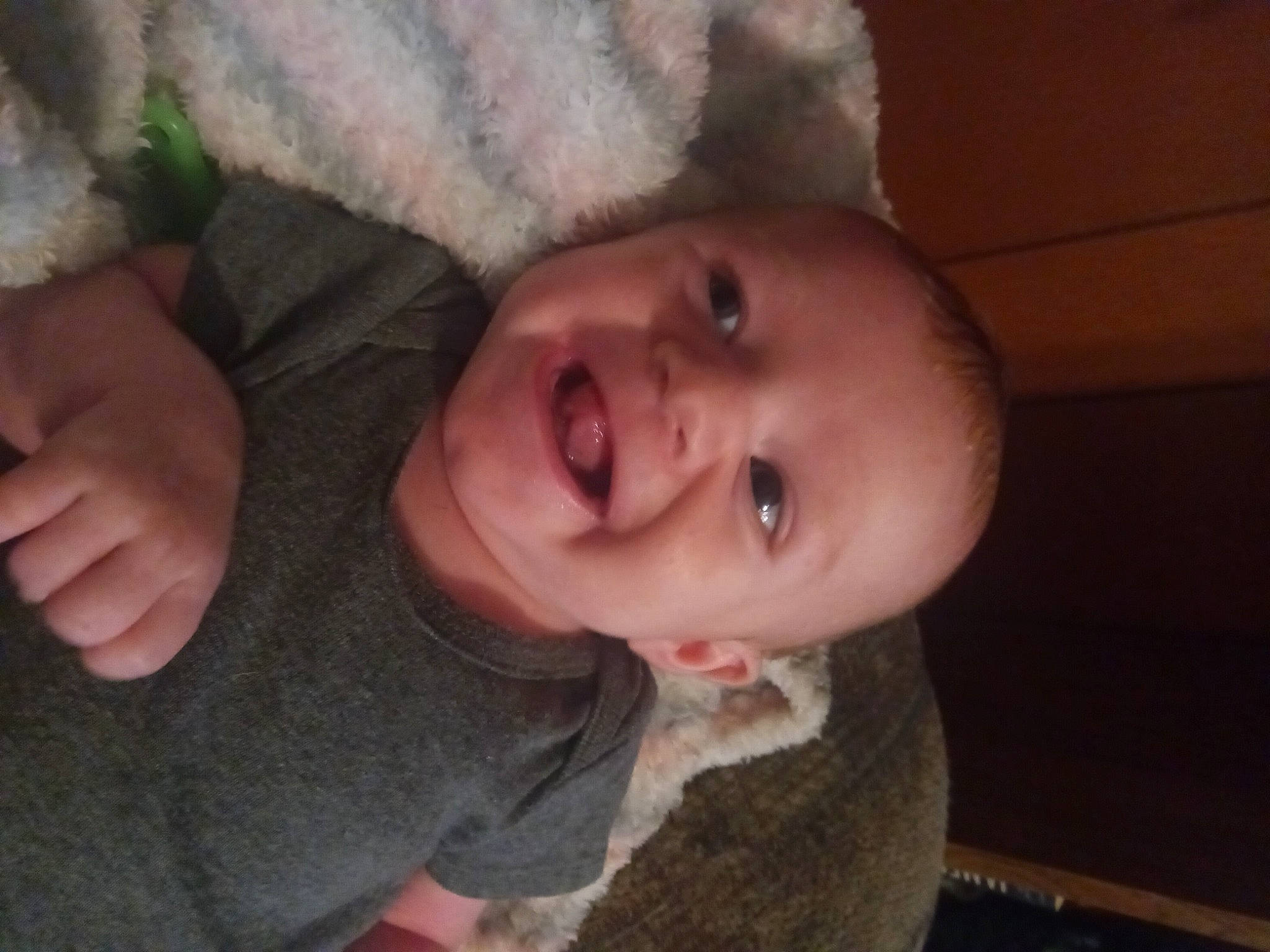 Maribel is registered to the contest to win money with this photo: baby, baby_toddler_clothing, cheek, ear, eye, eyebrow, forehead, fun, gesture, hair, happy, human_body, iris, lip, mouth, nose, person, skin, smile, toddler