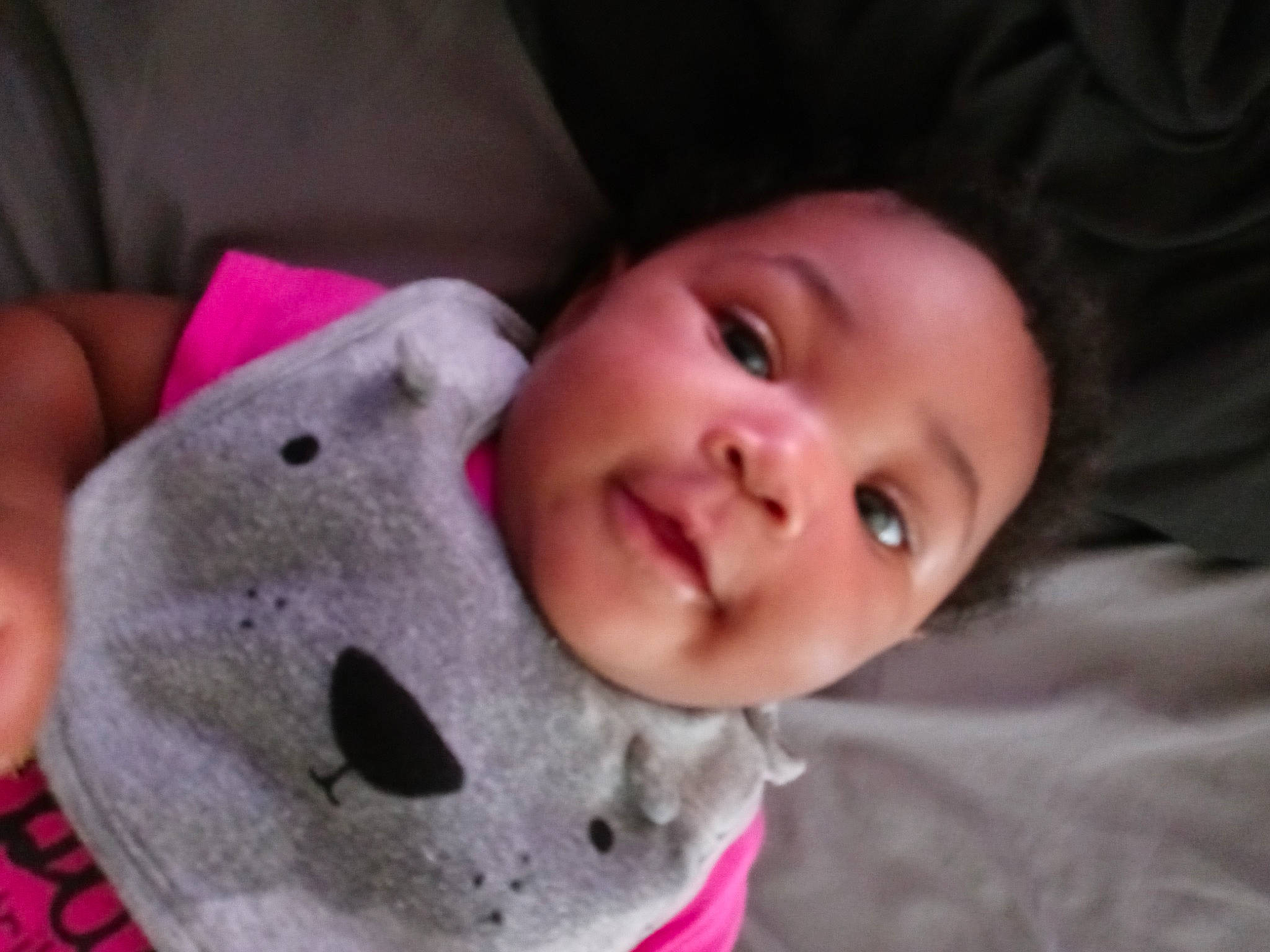 Jakaylah joined the competition — help win amazing prizes! baby, baby_toddler_clothing, carmine, cheek, child, comfort, fur, happy, head, lip, nose, pattern, person, plush, skin, smile, stuffed_toy, toddler, toy