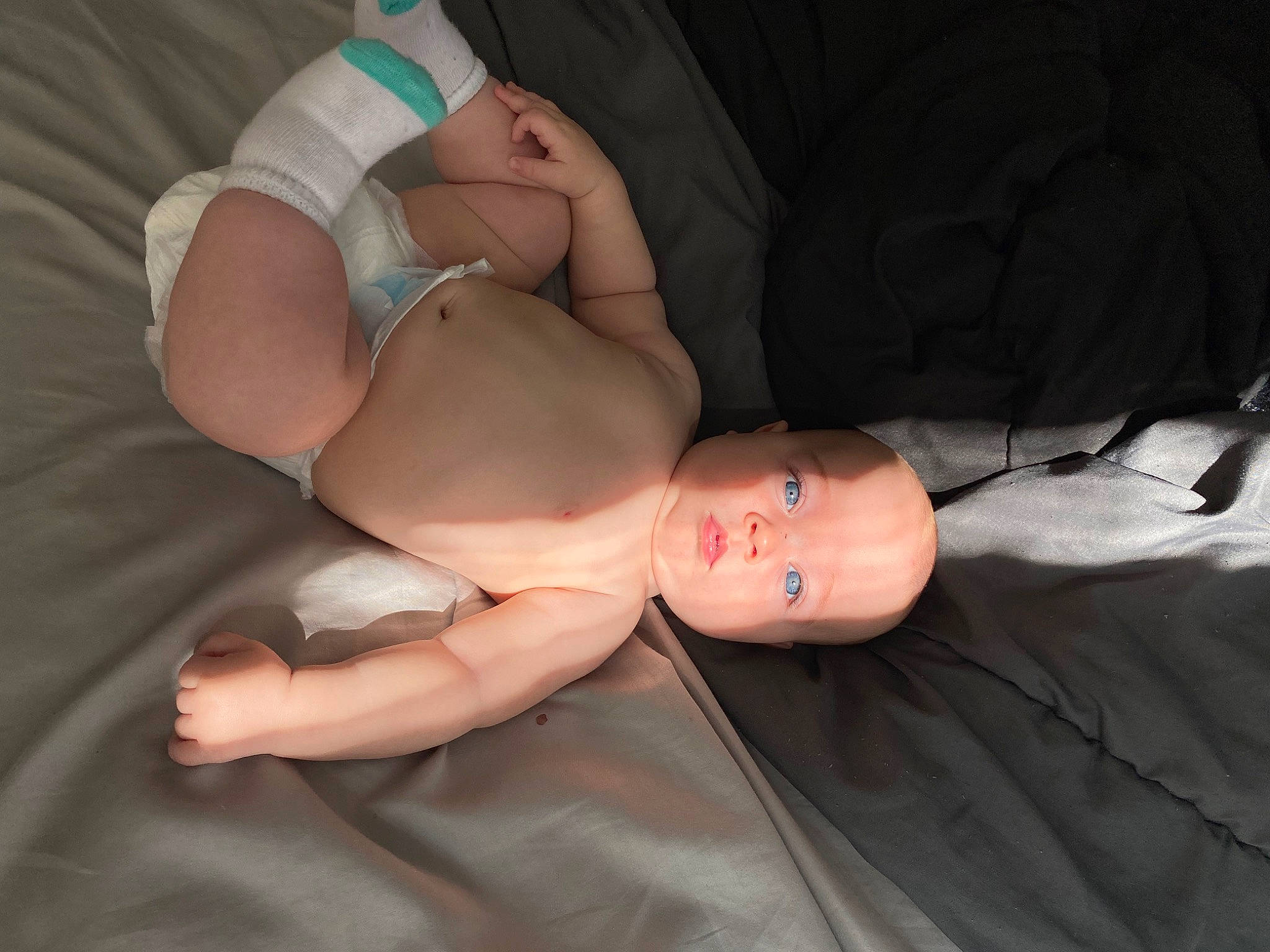 Jaxtyn joined the competition — help win amazing prizes! abdomen, baby, chest, comfort, dress, finger, gesture, glasses, human_body, joint, knee, leg, mouth, nail, person, skin, stomach, thigh, thumb, toddler
