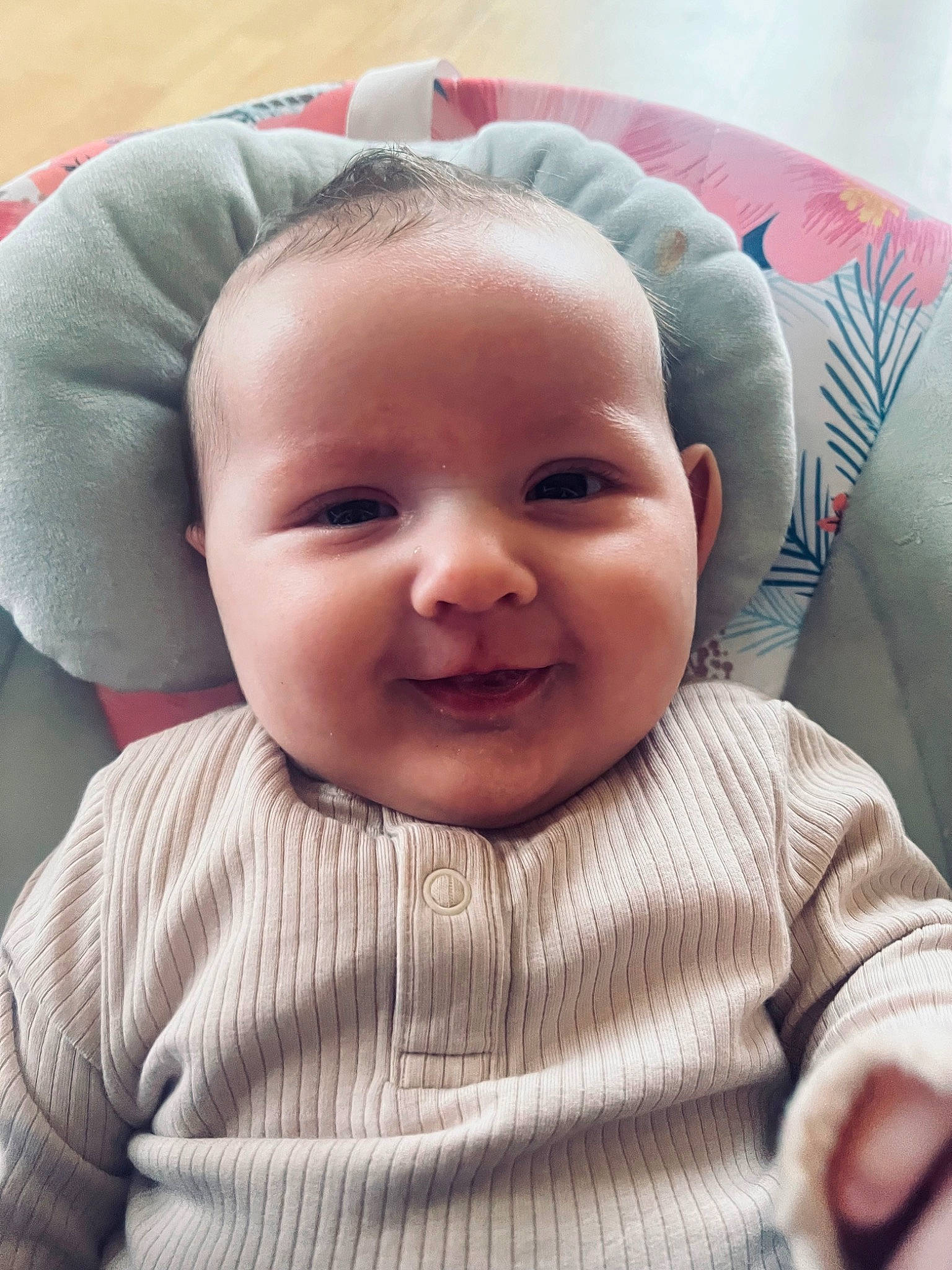 Aaliyah joined the competition — help win amazing prizes! baby, baby_toddler_clothing, cheek, chin, eye, eyebrow, eyelash, face, facial_expression, forehead, head, iris, lip, mammal, mouth, nose, person, skin, sleeve, smile