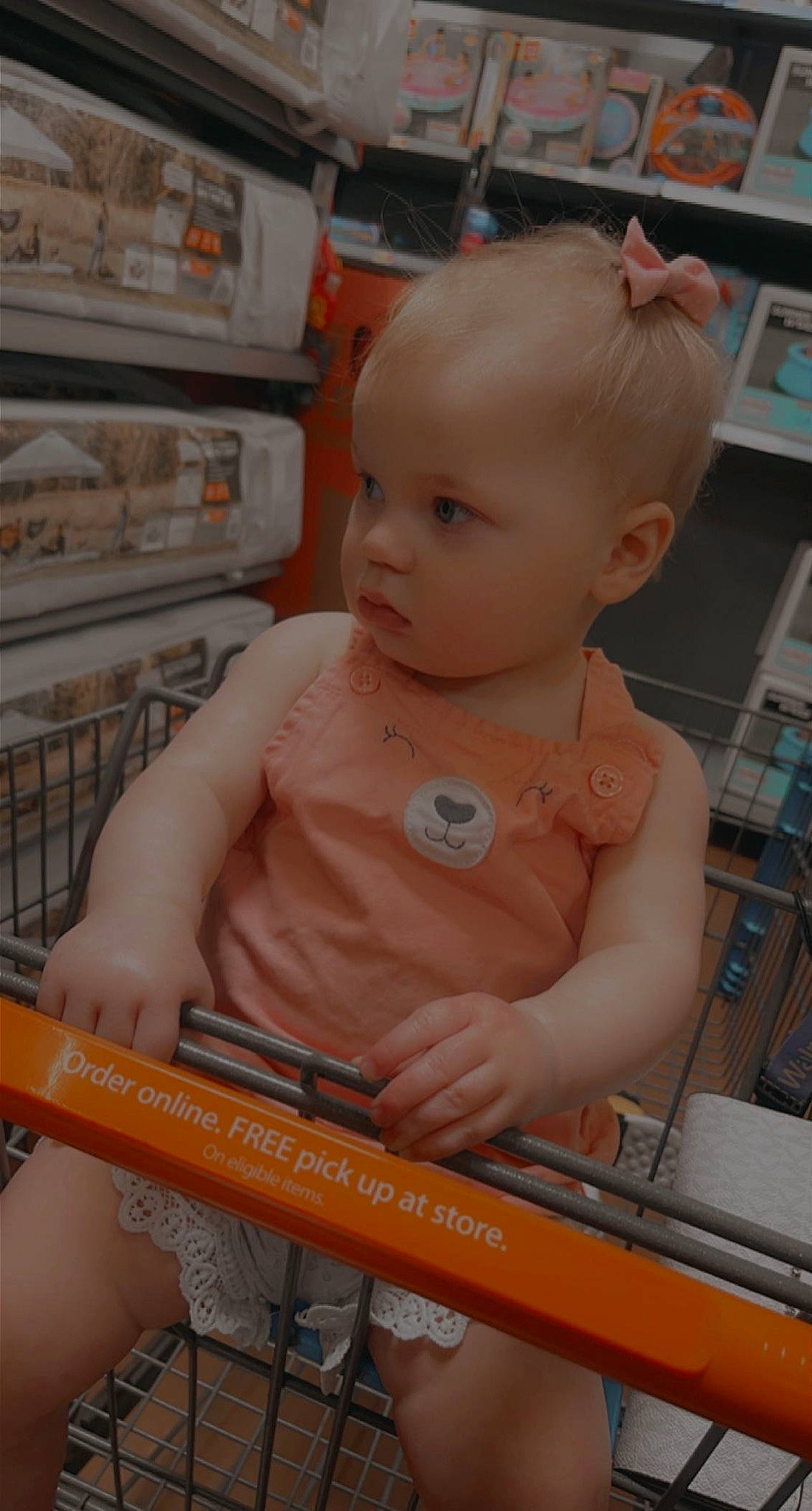 Temperance is registered to the contest to win money with this photo: baby, baby_products, baby_safety, baby_toddler_clothing, cheek, child, chin, eyelash, fun, iris, peach, person, product, retail, service, shelf, shelving, sitting, skin, smile