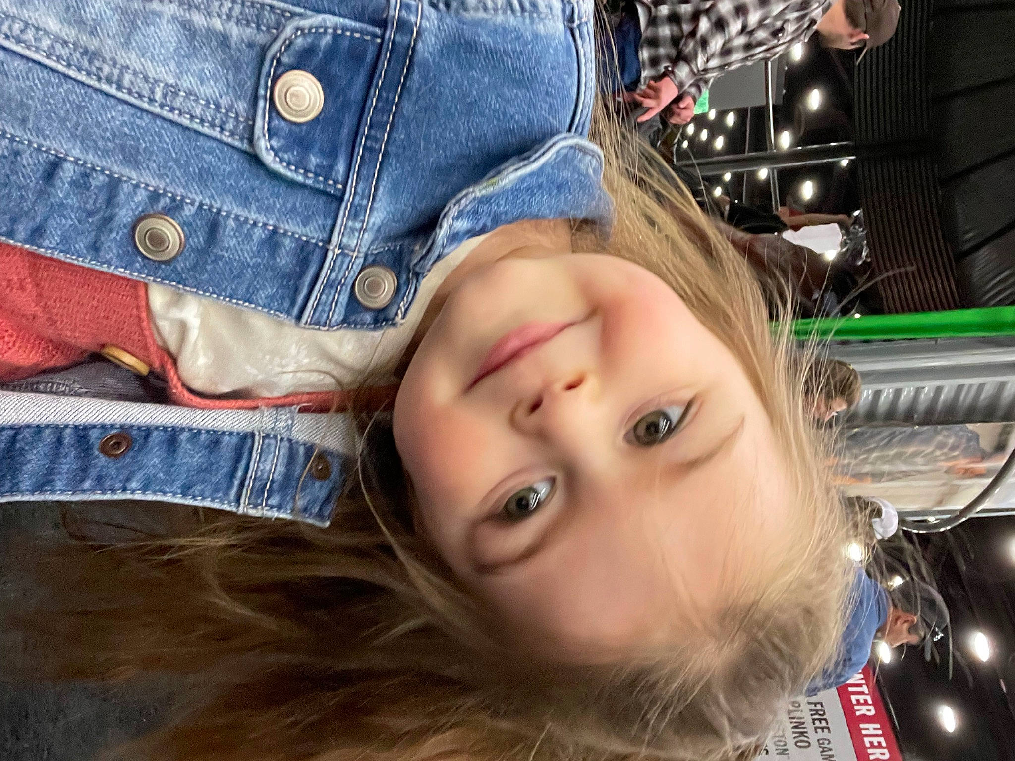 Hadleigh is registered to the contest to win money with this photo: automotive_lighting, beauty, button, child, city, close_up, denim, electric_blue, eyelash, flash_photography, fun, happy, joy, lip, nose, pattern, person, pocket, portrait_photography, selfie