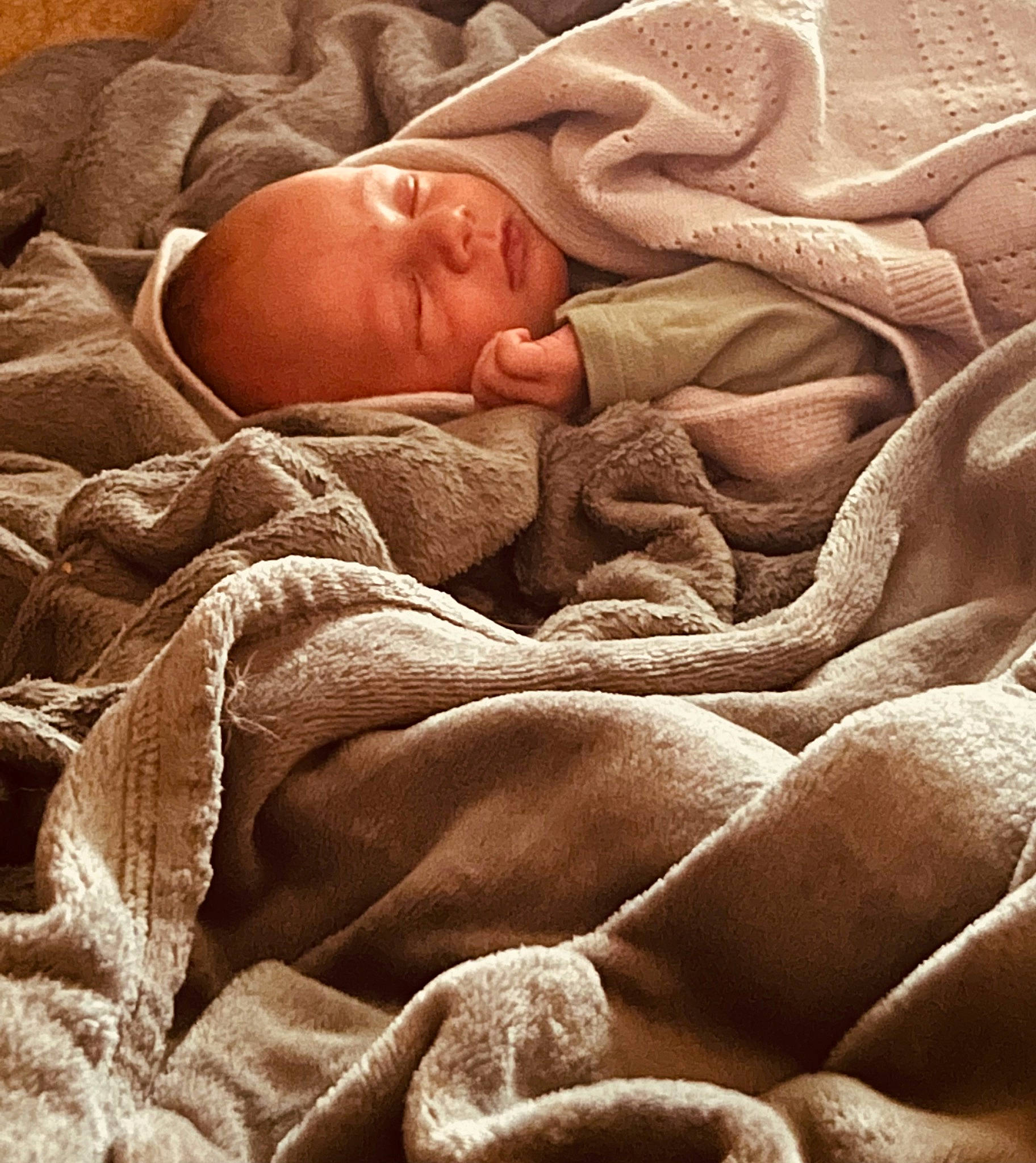 Payton is registered to the contest to win money with this photo: baby, baby_sleeping, bed_sheet, bedding, bedtime, blanket, carmine, child, comfort, fur, linens, nap, pattern, peach, person, room, sand, skin, sleep, toddler