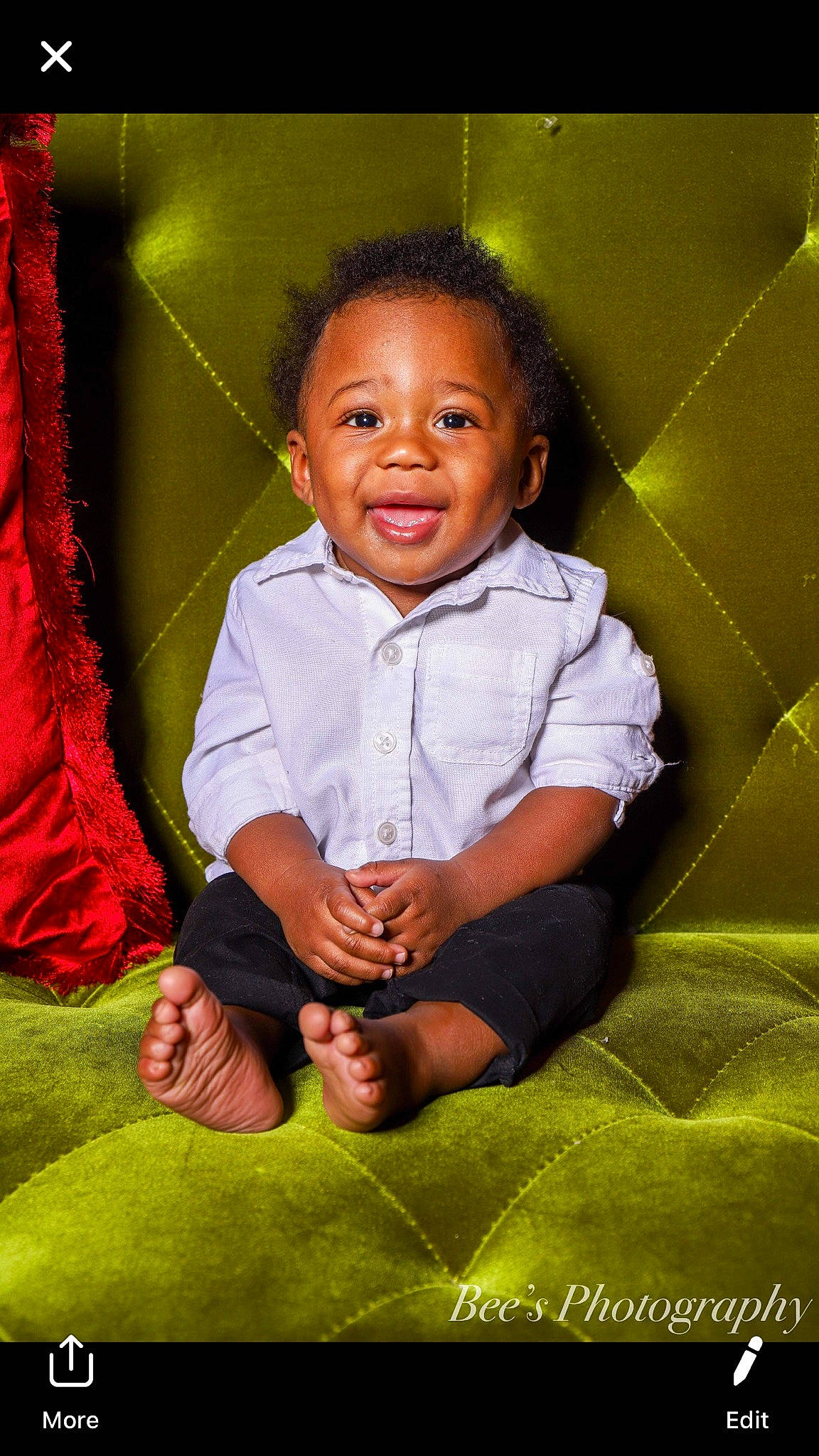 Demari joined the competition — help win amazing prizes! child, person, sitting, smile, toddler