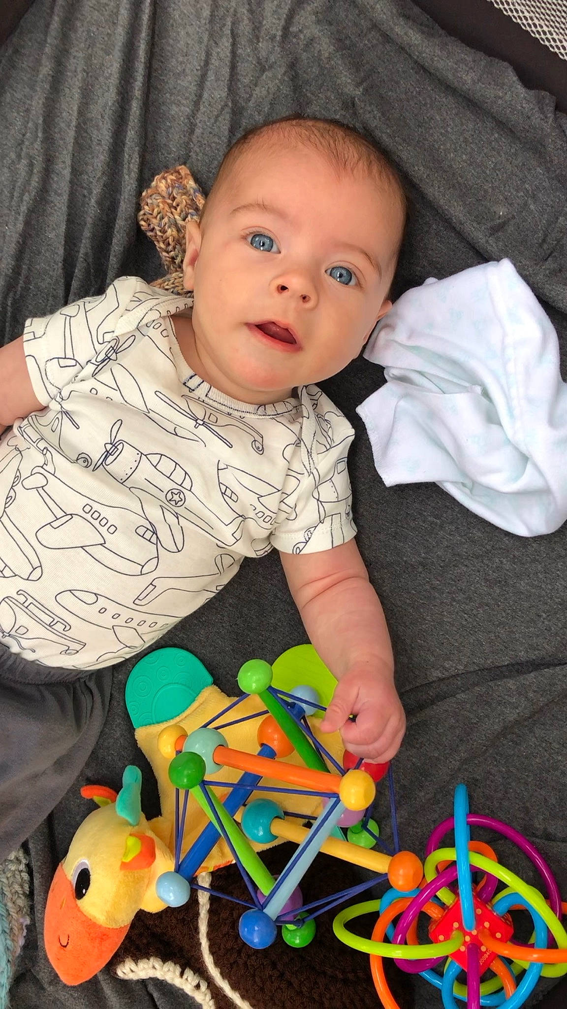 Erik joined the competition — help win amazing prizes! baby, baby_products, baby_toys, cheek, child, person, play, sitting, skin, toddler, toy
