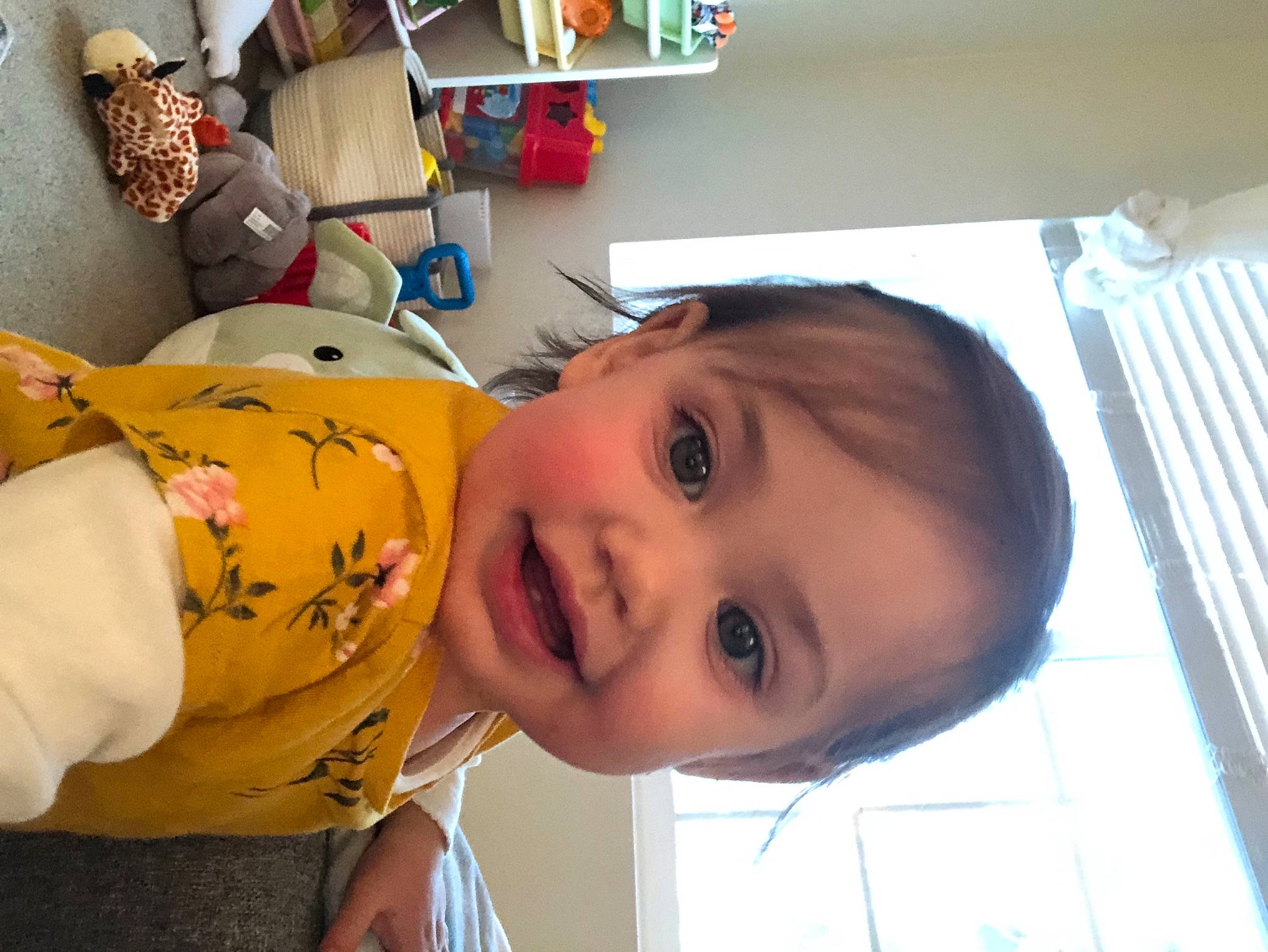 Ila joined the competition — help win amazing prizes! baby, baby_laughing, baby_products, baby_toddler_clothing, chair, cheek, child, flooring, fun, happy, house, leisure, nose, person, room, smile, t_shirt, toddler, vacation