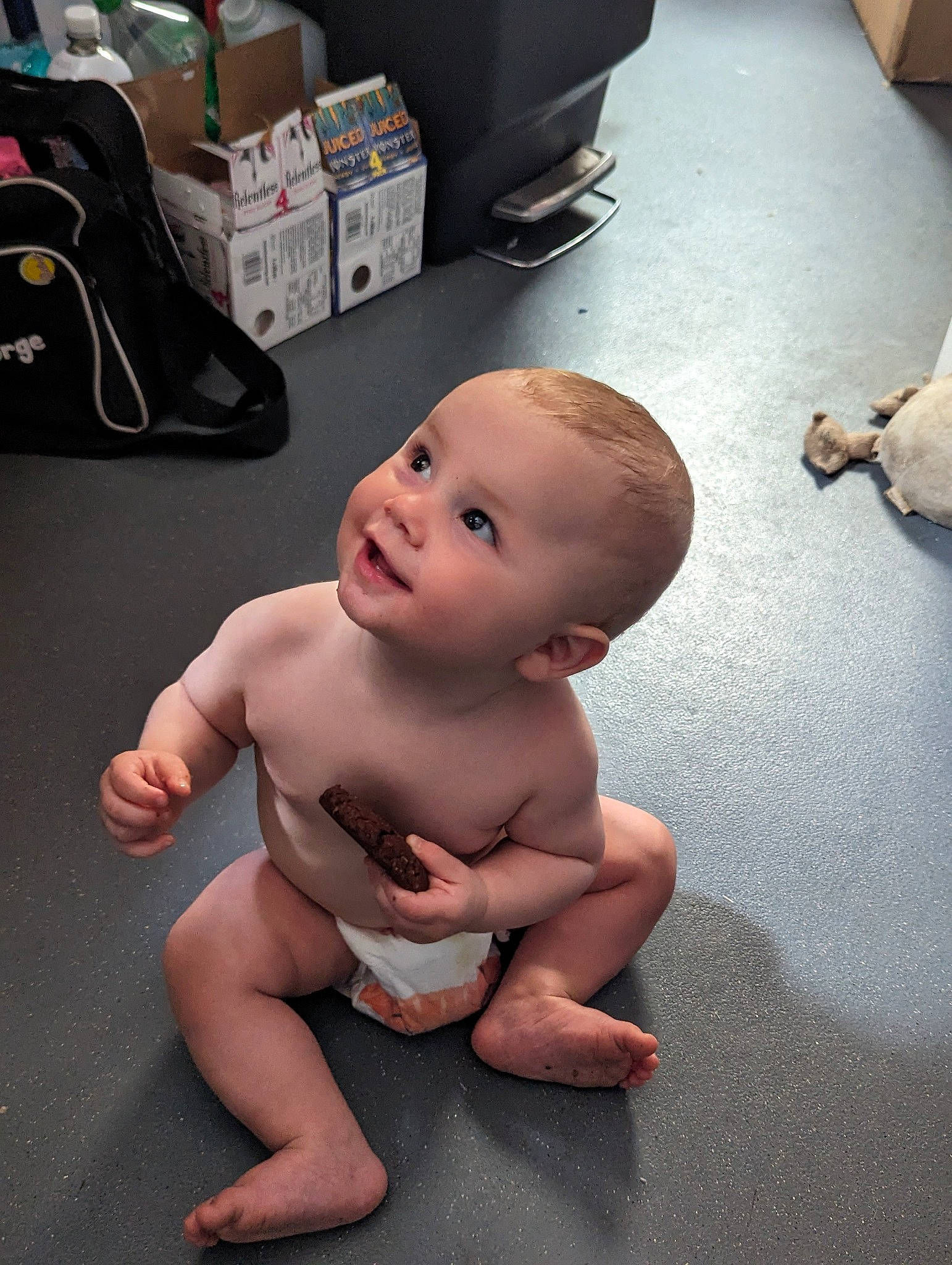 Henry joined the competition — help win amazing prizes! baby, cheek, chest, child, eye, face, floor, flooring, foot, happy, joint, luggage_and_bags, mouth, person, skin, smile, stomach, thigh, thumb, toddler
