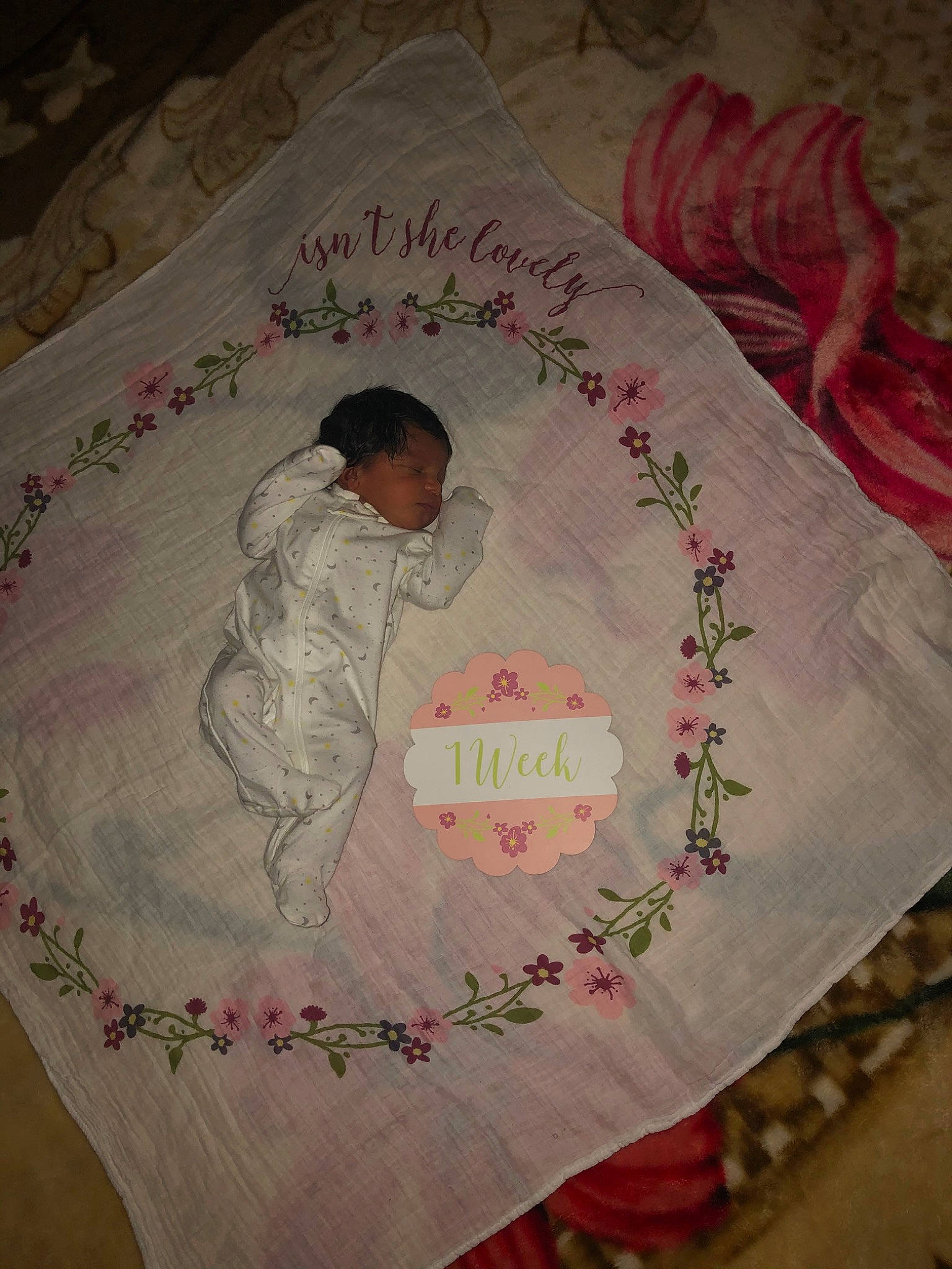 Brailyn is registered to the contest to win money with this photo: art, child, cross_stitch, embroidery, illustration, linens, needlework, person, pink, product, stitch, textile