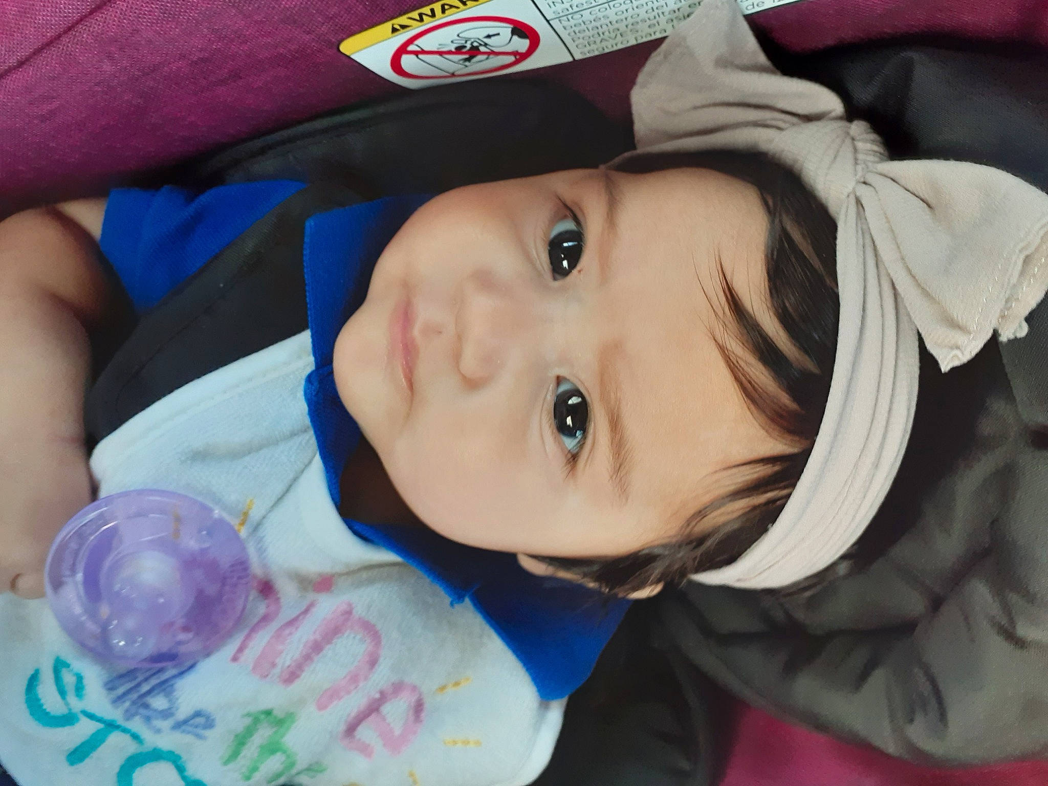 Alyna is registered to the contest to win money with this photo: baby, baby_products, cheek, child, cool, eye, head, headgear, person, product, toddler