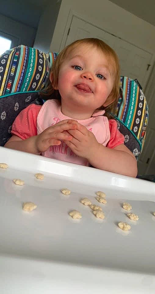 Leighton joined the competition — help win amazing prizes! baby, baby_laughing, baby_toddler_clothing, cheek, child, chin, comfort, face, finger, flooring, fun, happy, mouth, nose, person, sitting, skin, smile, thumb, toddler