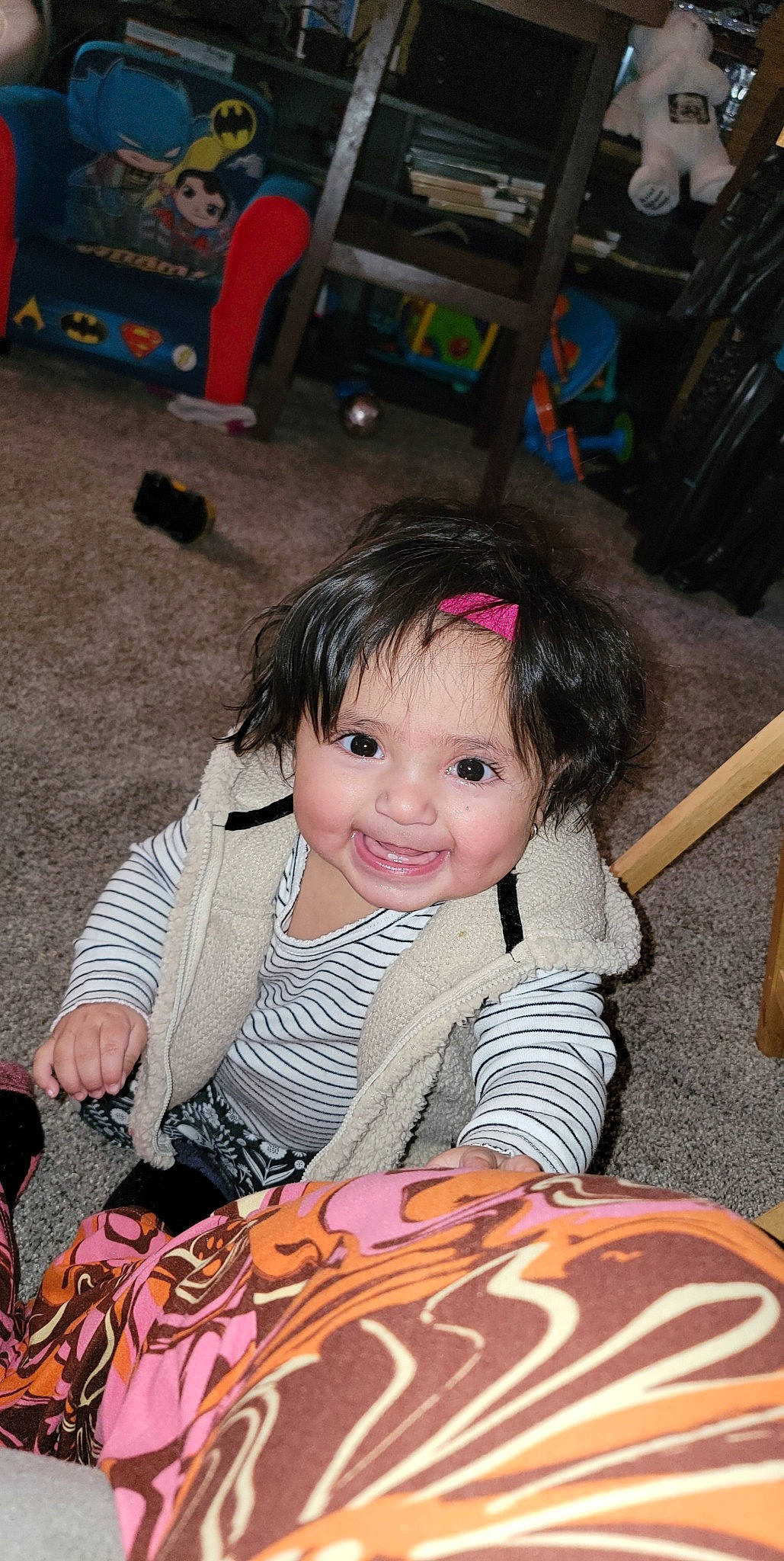 Azianna joined the competition — help win amazing prizes! chair, cheek, child, face, facial_expression, finger, fun, grass, happy, head, joy, leisure, person, photograph, product, sitting, skin, smile, snapshot, textile