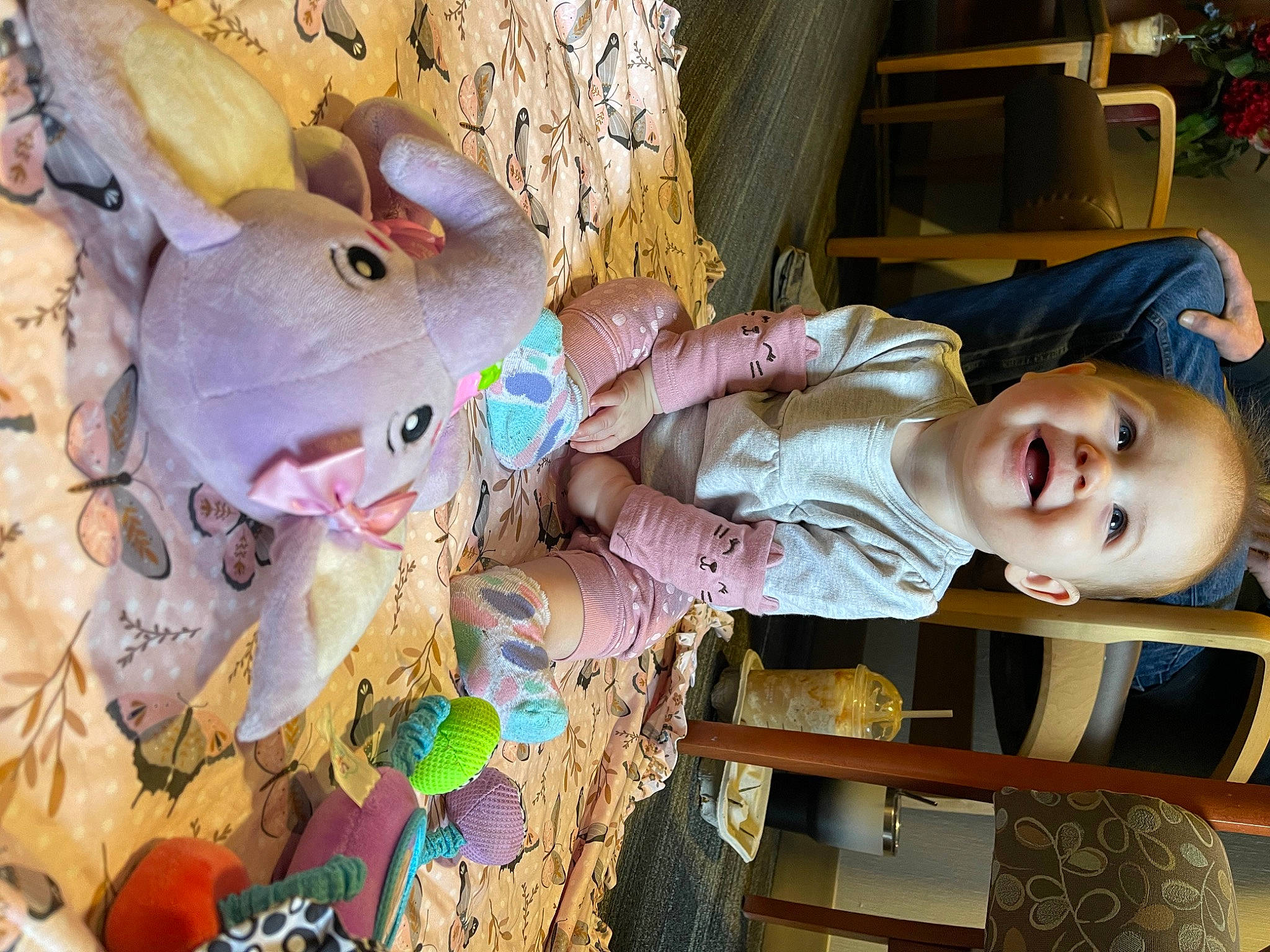 Aspen joined the competition — help win amazing prizes! art, baby, baby_products, baby_toys, child, event, fun, happy, leisure, person, pink, play, plush, room, smile, stuffed_toy, textile, toddler, toy, visual_arts