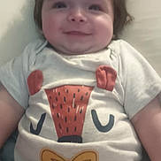Ryder joined the competition — help win amazing prizes! baby, smile, child, cute, hair, shirt, fox_face, bow_tie, white_clothing, sitting, happy, indoor, infant, face, chubby_cheeks, portrait, young_child, playful, comfort, joy