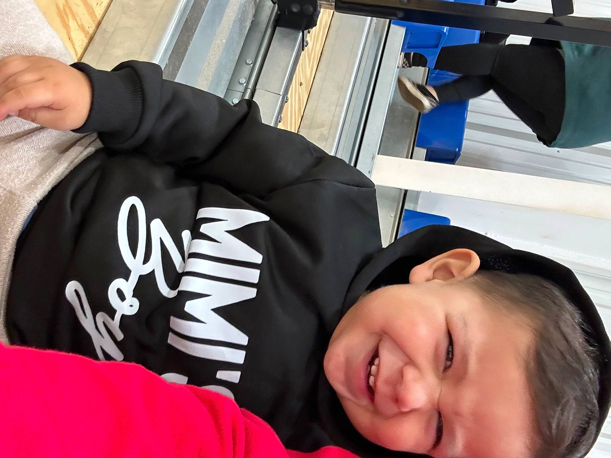 Legend joined the competition — help win amazing prizes! cheek, child, comfort, cool, elbow, fun, gesture, happy, joy, laugh, leisure, muscle, person, sitting, sleeve, smile, t_shirt, toddler, travel, tree