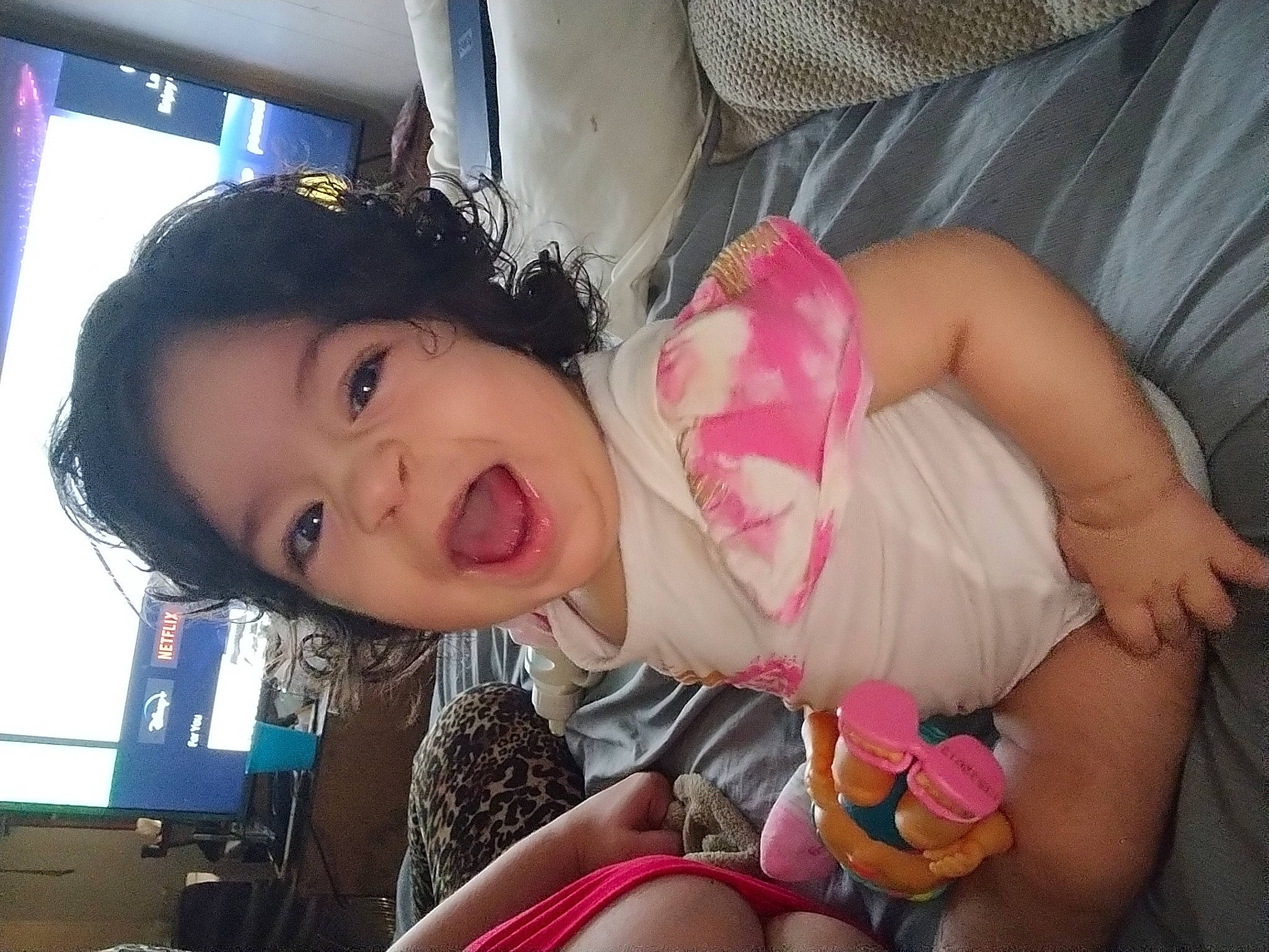 Kylie joined the competition — help win amazing prizes! abdomen, cheek, chest, child, comfort, eyelash, finger, fun, happy, human_leg, mouth, nose, person, pink, skin, smile, thigh, thumb, toddler, travel