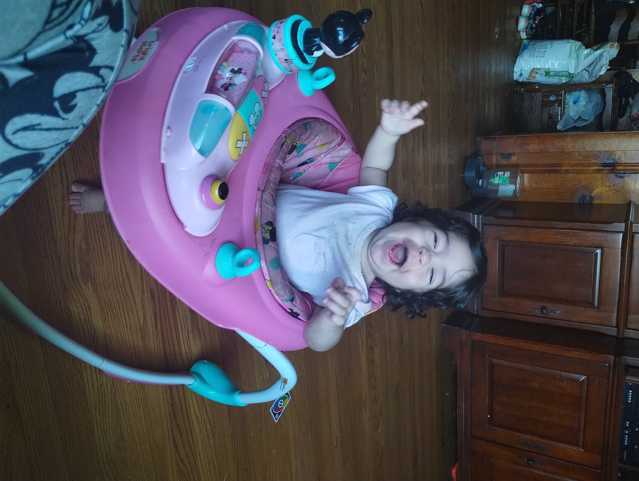 Kylie joined the competition — help win amazing prizes! cabinetry, chest_of_drawers, child, circle, cupboard, door, drawer, fun, happy, hardwood, magenta, person, pink, plant, purple, room, smile, toddler, tree, violet