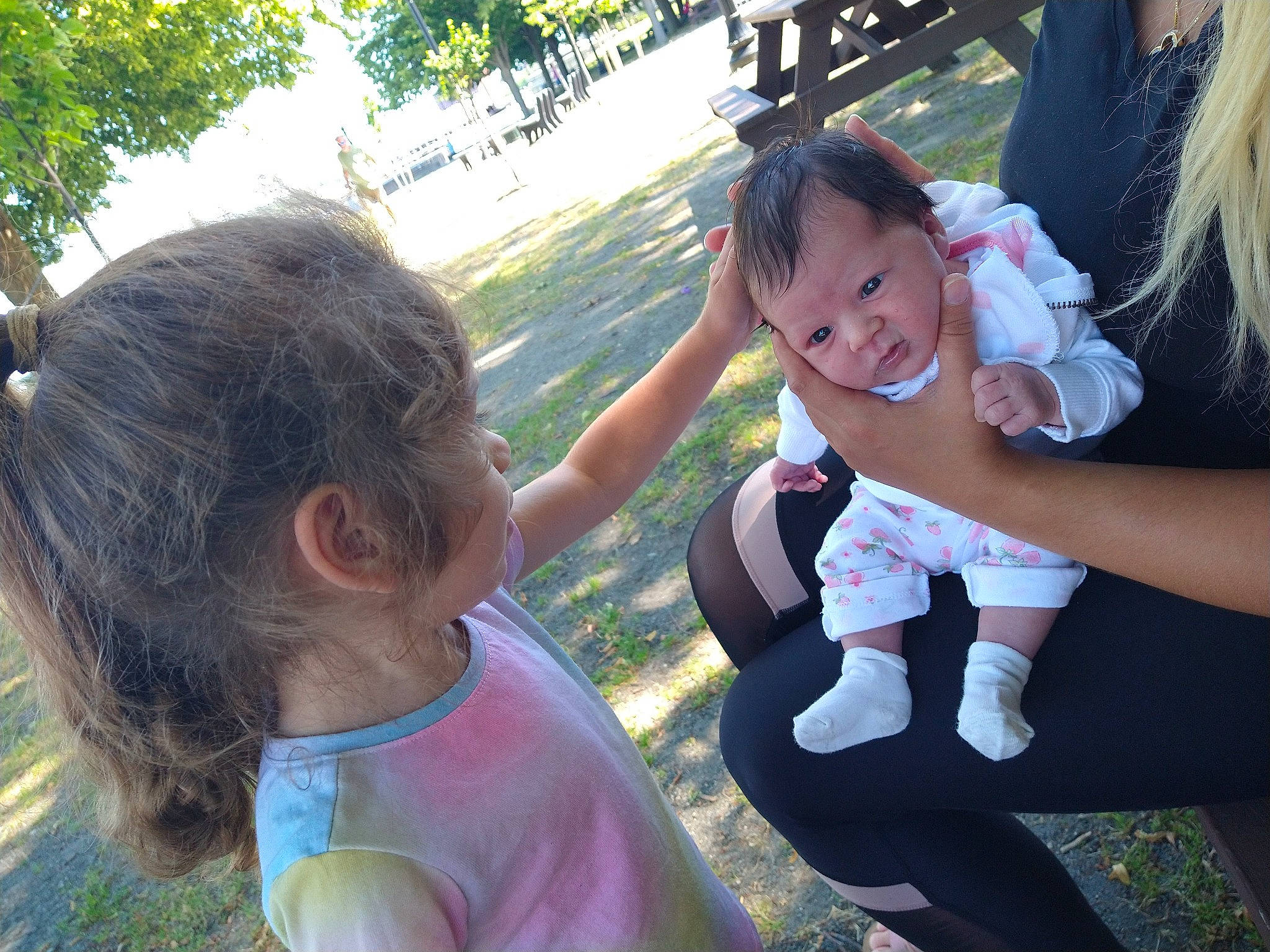 Sky'Lynn joined the competition — help win amazing prizes! botany, child, event, friendship, fun, gesture, grass, happy, interaction, leaf, leisure, mouth, person, plant, recreation, skin, smile, summer, t_shirt, toddler