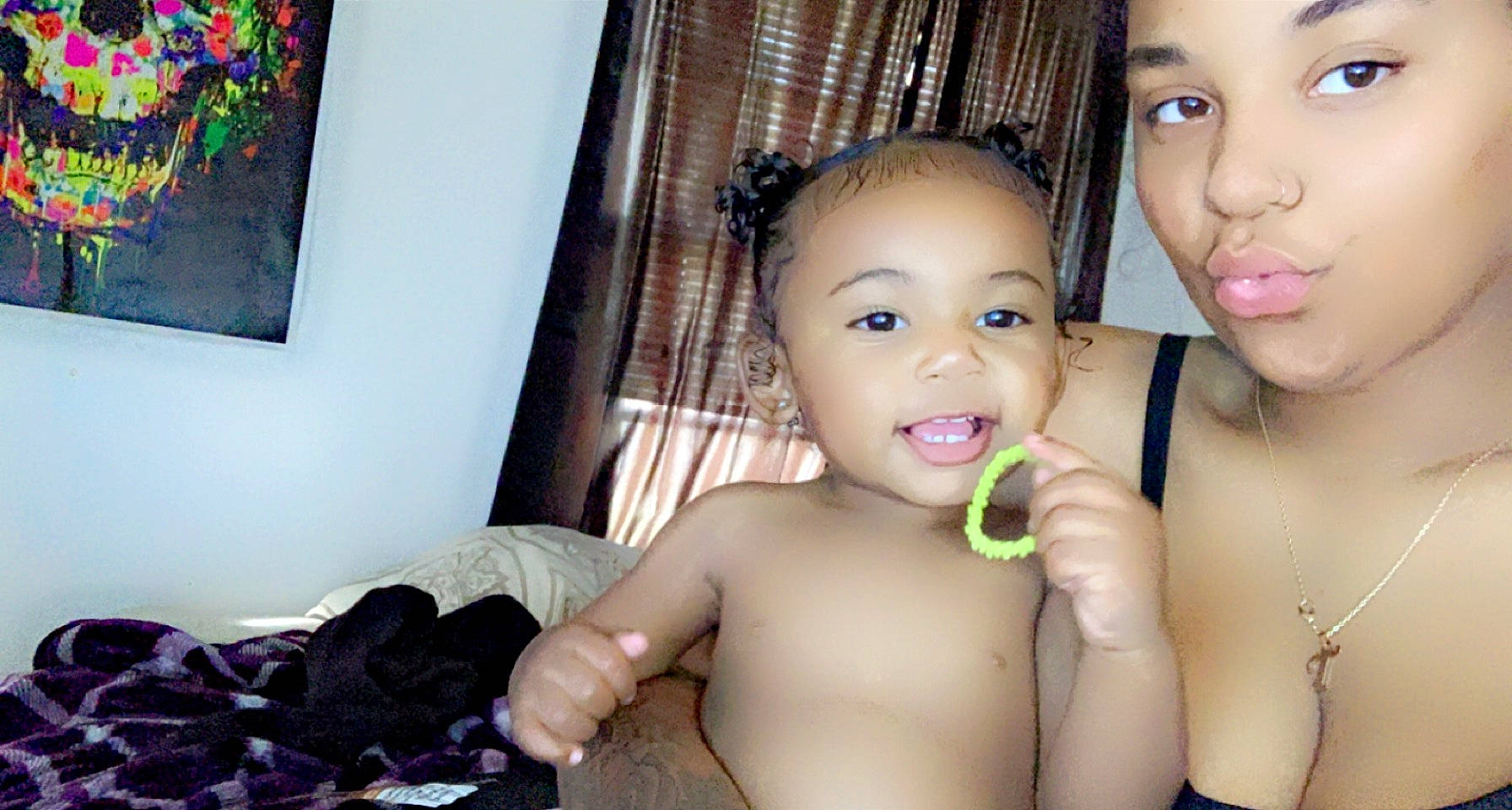 Kylah is registered to the contest to win money with this photo: baby, cheek, chin, ear, eye, eyebrow, eyelash, face, finger, flash_photography, gesture, happy, iris, lip, mouth, muscle, nose, person, picture_frame, skin