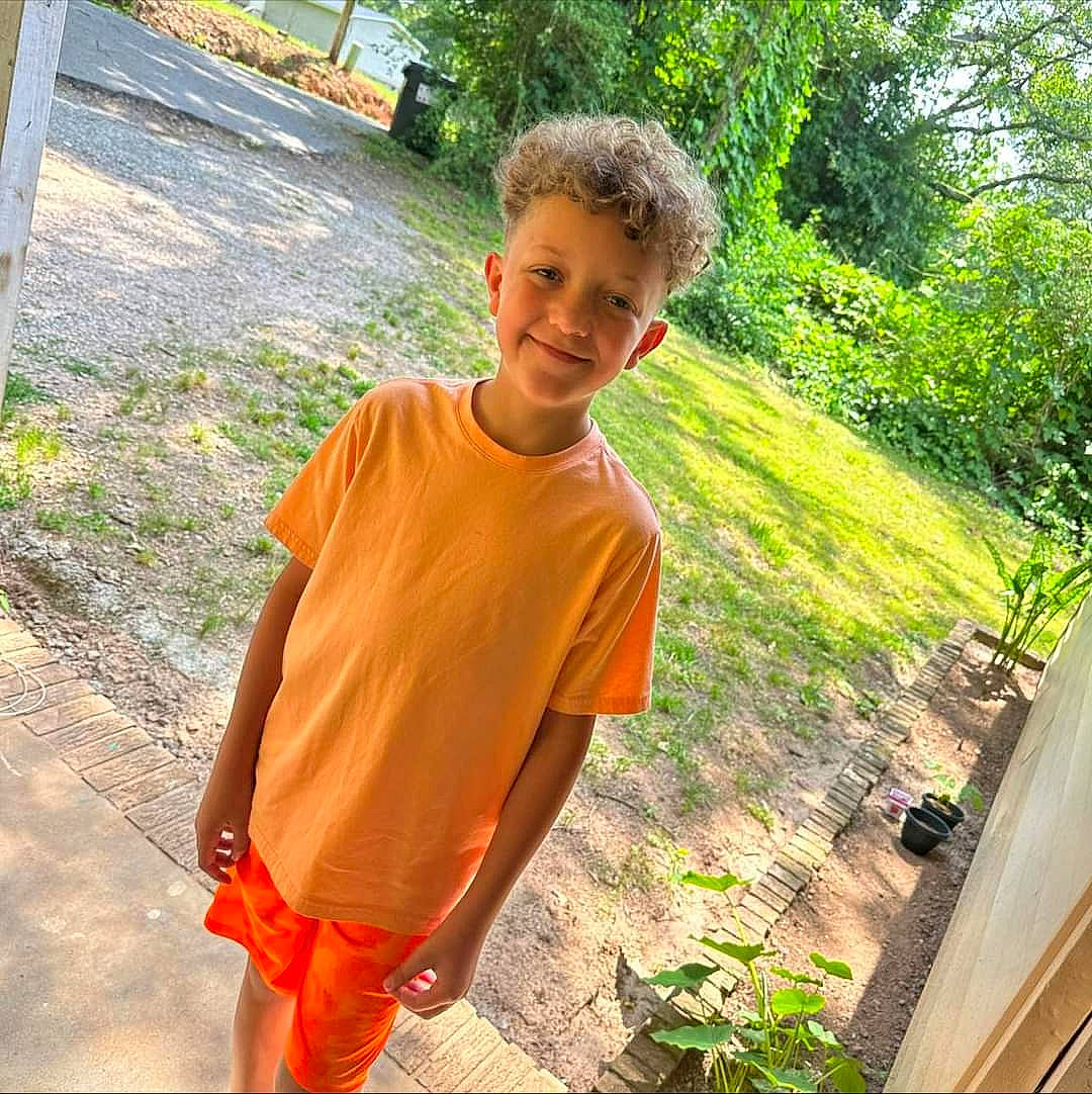 Marcus joined the competition — help win amazing prizes! child, fun, garden, grass, happy, joy, leisure, people_in_nature, person, plant, play, recreation, sleeve, smile, soil, t_shirt, toddler, travel, tree, vacation