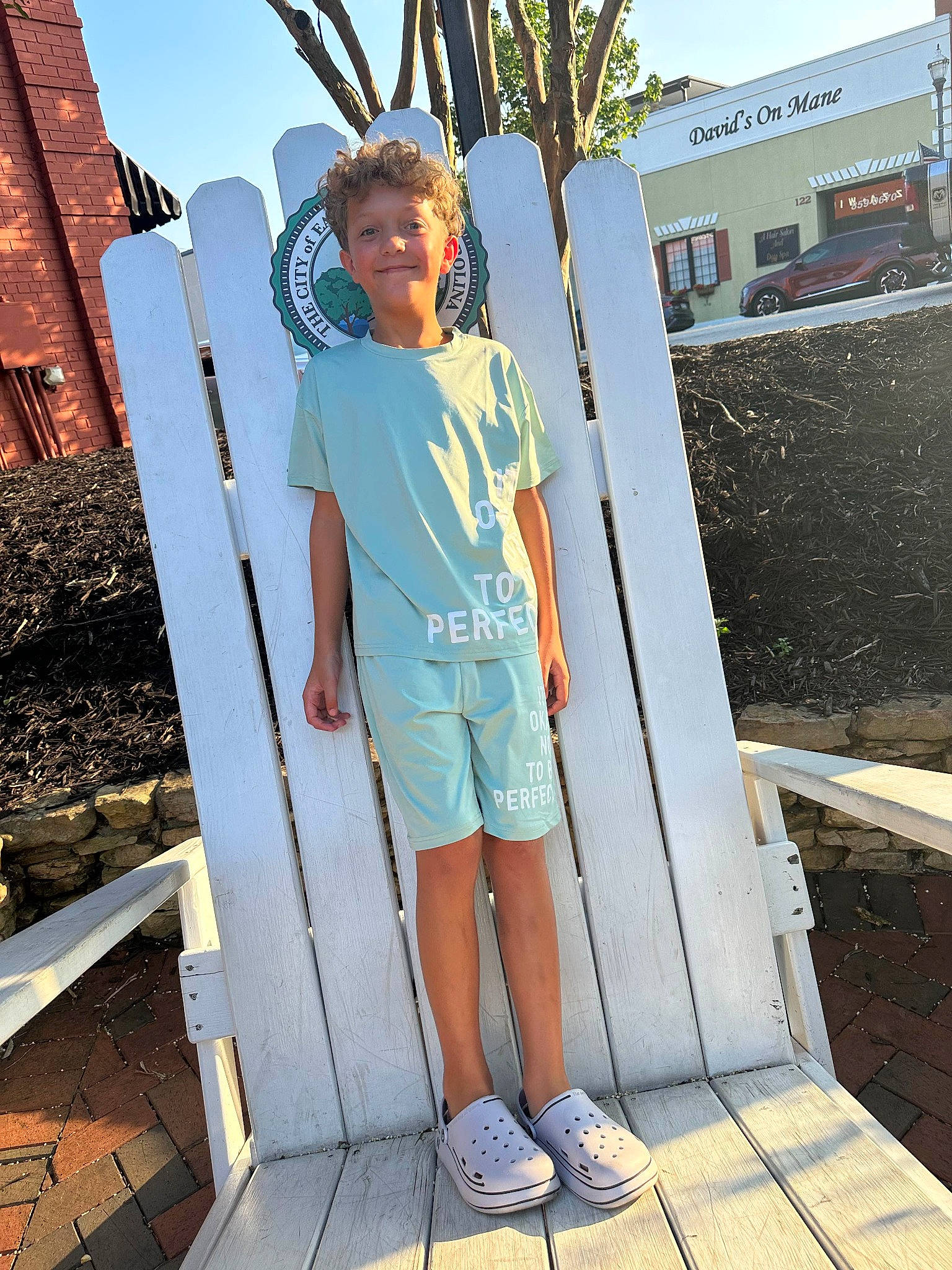 Marcus joined the competition — help win amazing prizes! child, elbow, electric_blue, eyewear, fun, happy, house, human_leg, joy, leisure, person, recreation, shorts, shoulder, sky, stairs, t_shirt, thigh, tints_and_shades, travel