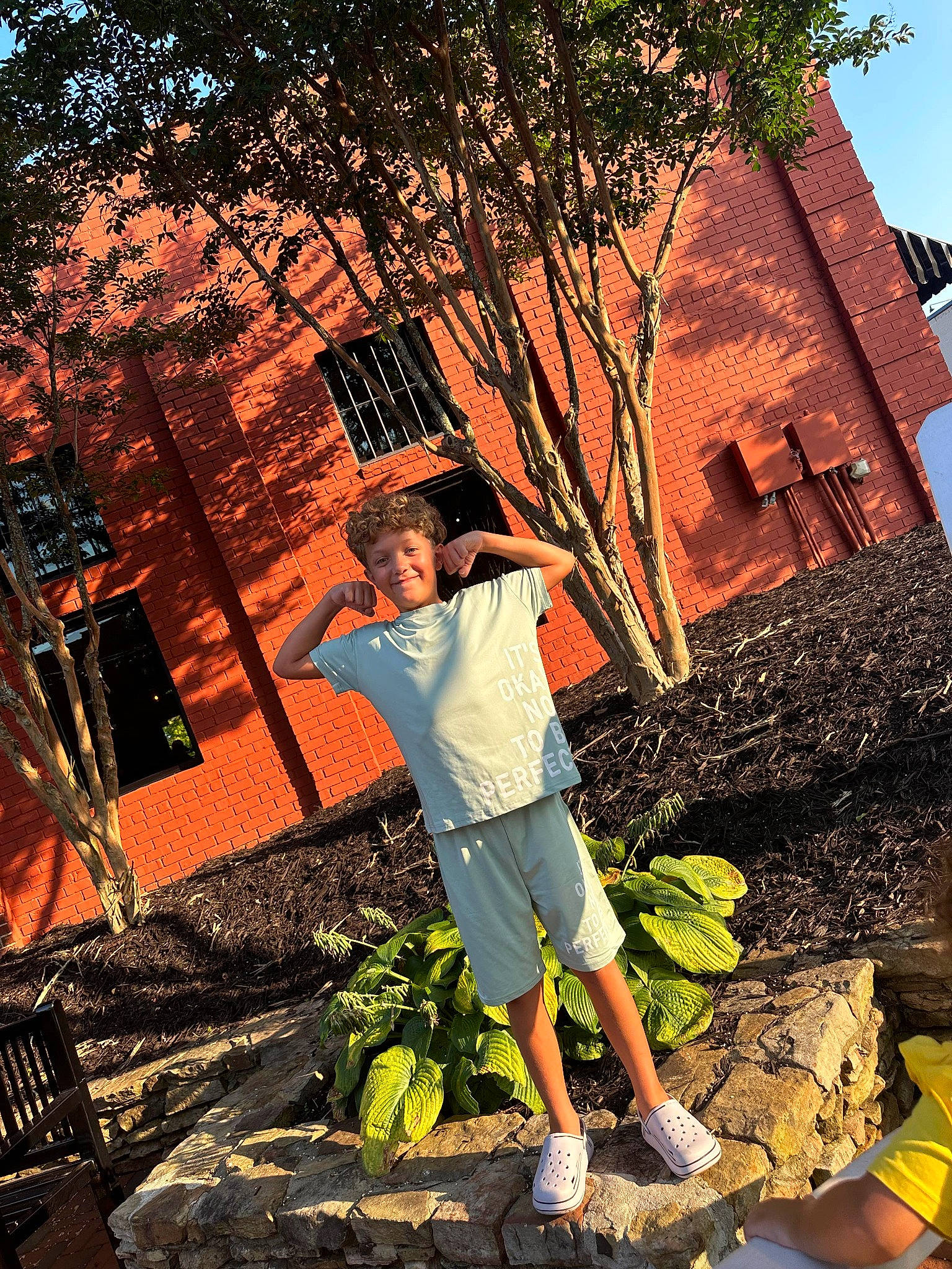 Marcus joined the competition — help win amazing prizes! branch, grass, happy, joy, landscape, leaf, leisure, line, morning, nature, people_in_nature, person, plant, shadow, spring, sunlight, tints_and_shades, travel, tree, wall