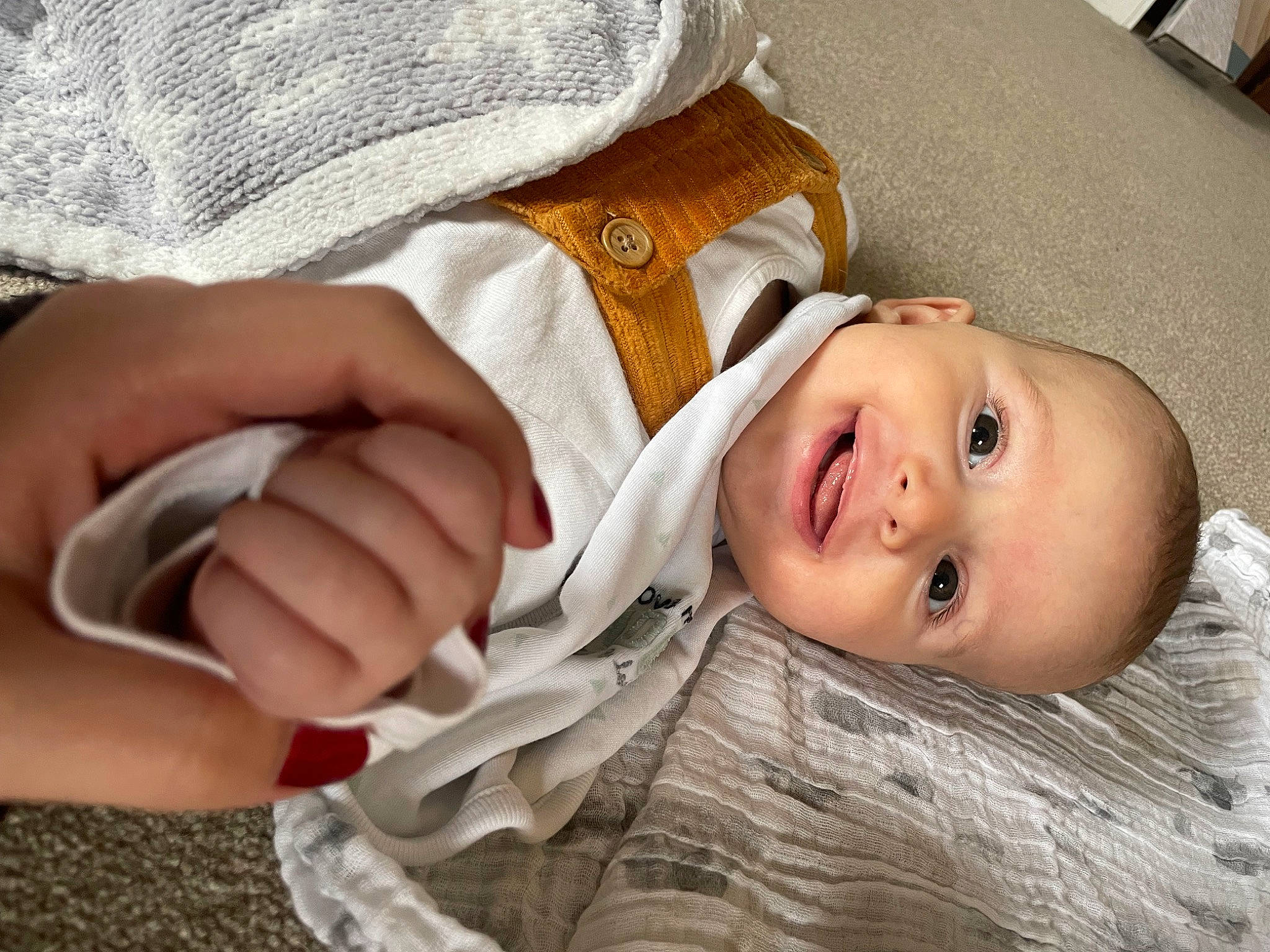 Stanley joined the competition — help win amazing prizes! baby, baby_toddler_clothing, cheek, child, comfort, flash_photography, fun, gesture, hand, happy, headgear, iris, lip, mouth, nose, person, skin, smile, toddler, tree
