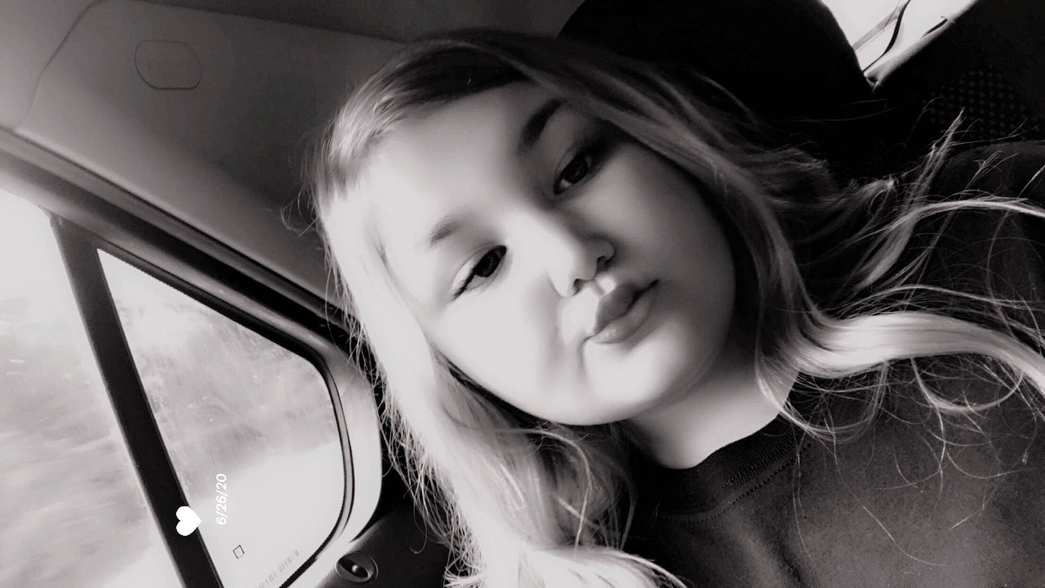 Haylee joined the competition — help win amazing prizes! beauty, black, black_and_white, black_hair, cheek, eye, face, fun, hair, lip, long_hair, monochrome, monochrome_photography, mouth, nose, person, photograph, photography, smile, snapshot