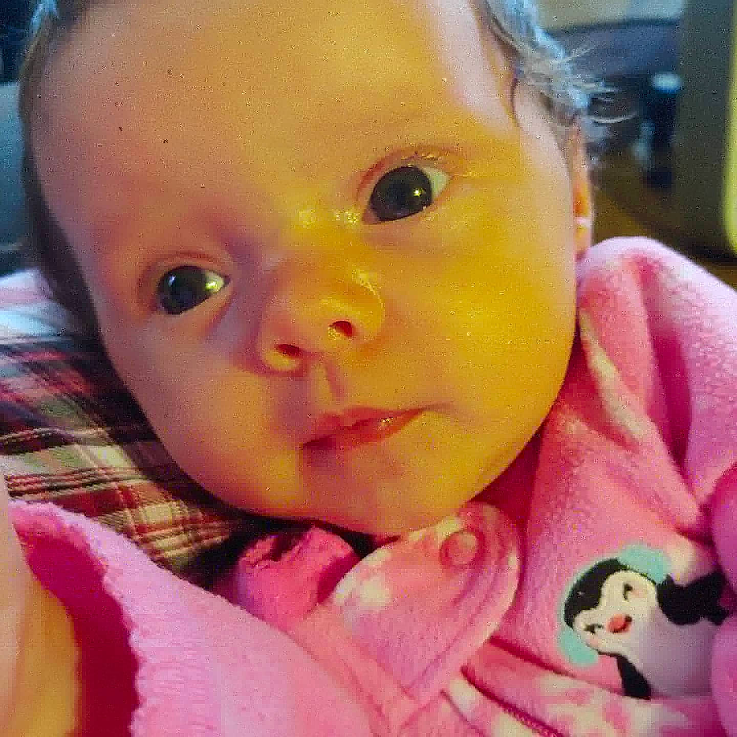 Aubrie joined the competition — help win amazing prizes! baby, beauty, cheek, child, chin, close_up, ear, eye, eyebrow, face, forehead, head, iris, lip, mouth, nose, person, pink, selfie, skin