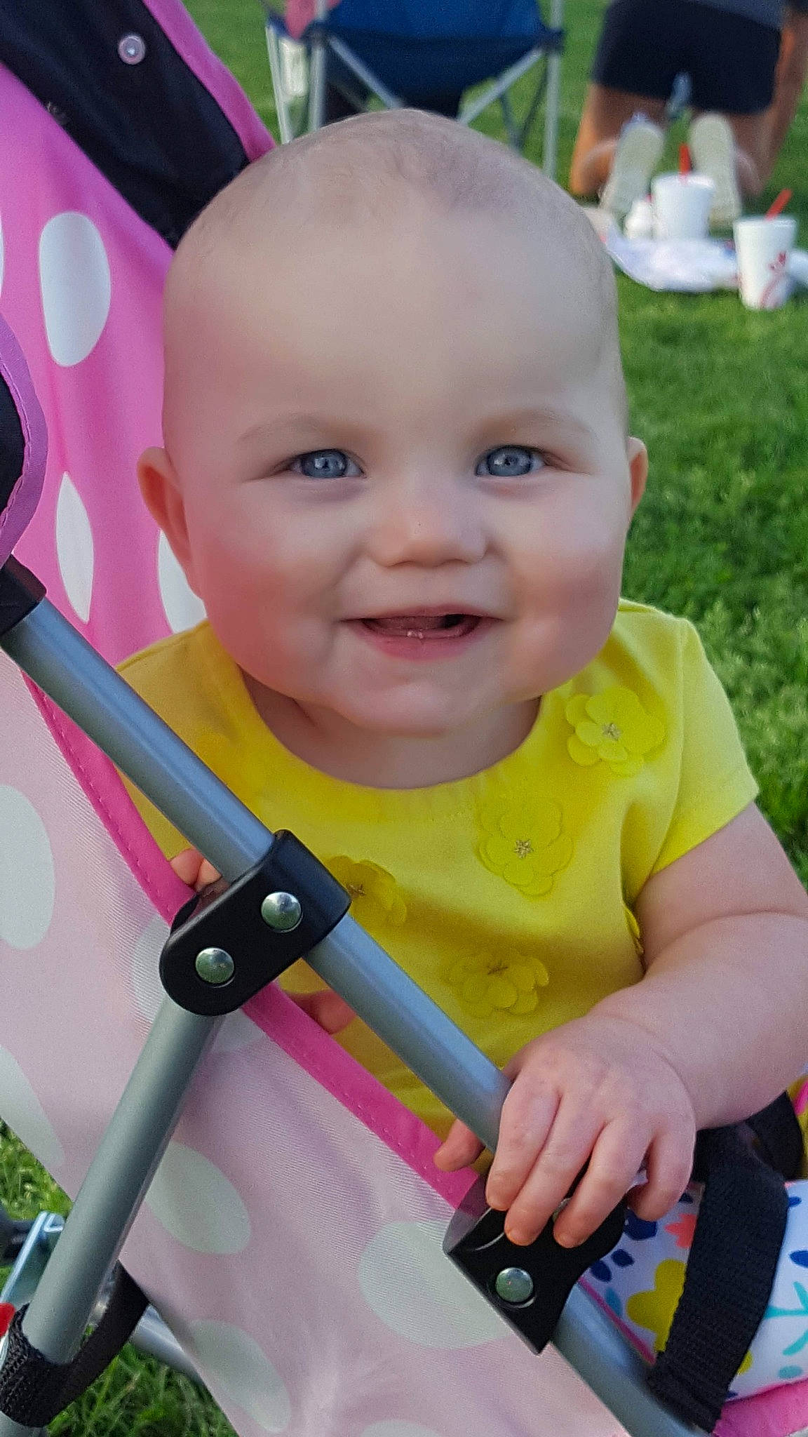 Emmalee joined the competition — help win amazing prizes! baby, baby_carriage, baby_products, child, face, joy, person, play, product, skin, smile, toddler