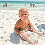 baby, beach, child, coast, fun, happiness, ocean, outdoor, people, play, relaxation, sand, sand_on_skin, shore, smiling, summer, sunny, swimwear, vacation, water