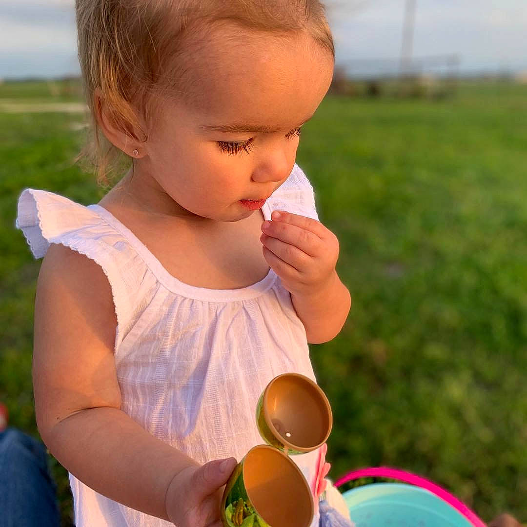 Havyn joined the competition — help win amazing prizes! baby, child, grass, neck, person, play, summer, toddler