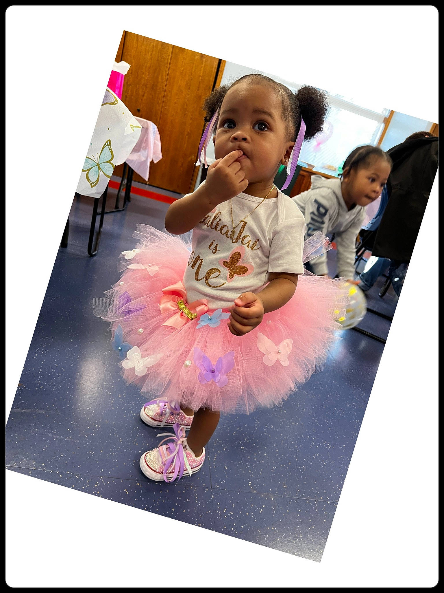 Malia Jai is registered to the contest to win money with this photo: baby, baby_toddler_clothing, ballet_tutu, beauty, child, dance, design, electronic_device, event, fun, happy, magenta, person, pink, product, purple, rectangle, sleeve, stock_photography, technology