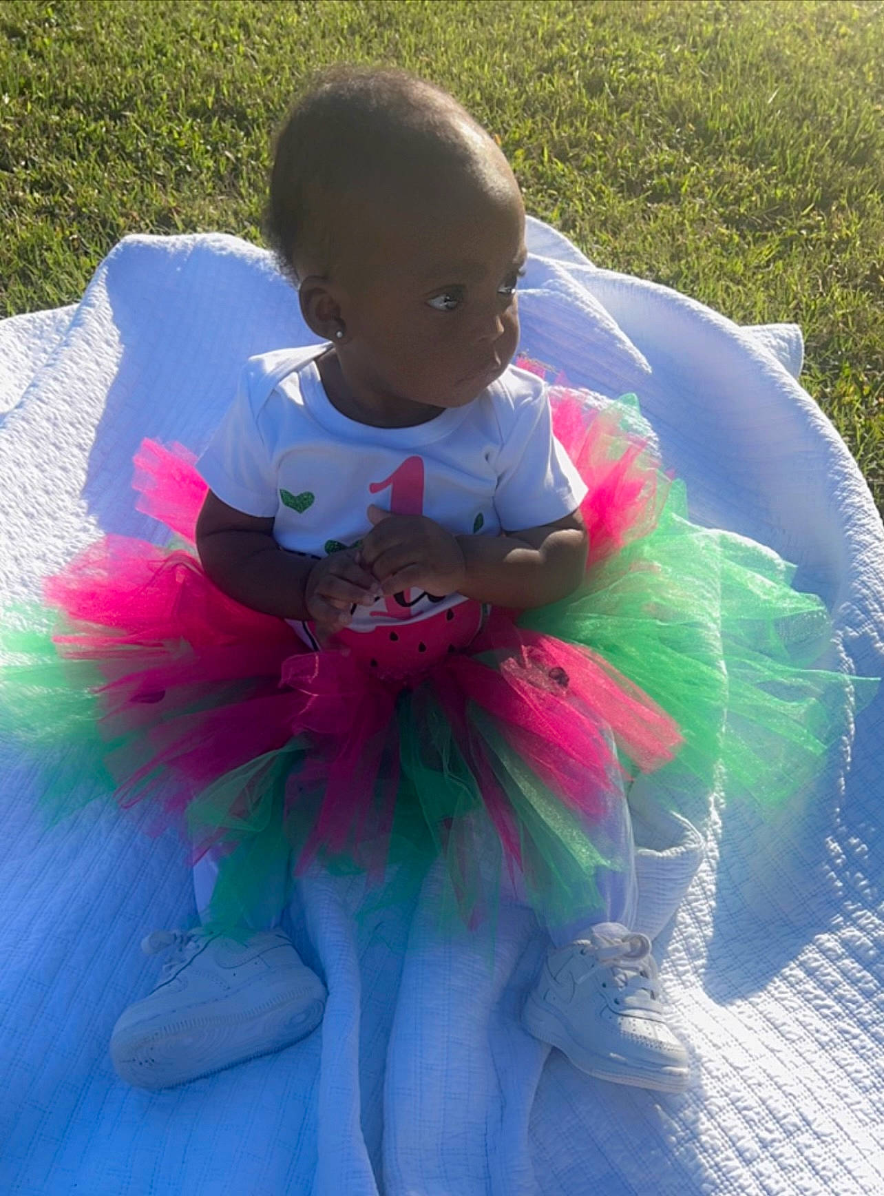 La Myah is registered to the contest to win money with this photo: baby, baby_toddler_clothing, ballet_tutu, child, dance, electric_blue, entertainment, event, fun, grass, happy, leisure, magenta, performing_arts, person, petal, pink, play, recreation, sitting