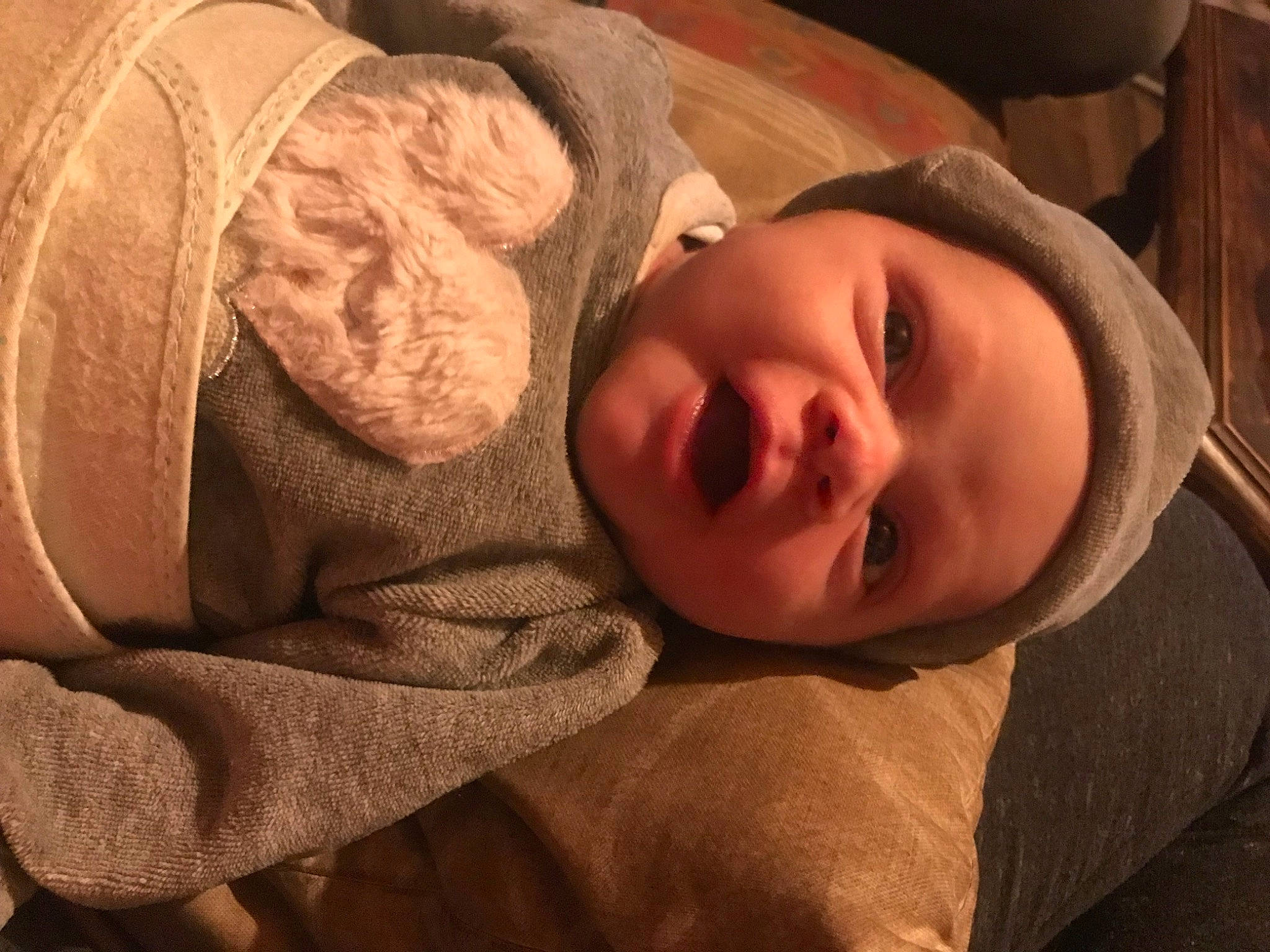 Ayana participe au concours pour gagner de l'argent avec cette photo : baby, baby_toddler_clothing, cheek, child, chin, comfort, flash_photography, happy, head, linens, lip, mouth, nose, person, skin, sleeve, smile, textile, toddler, window