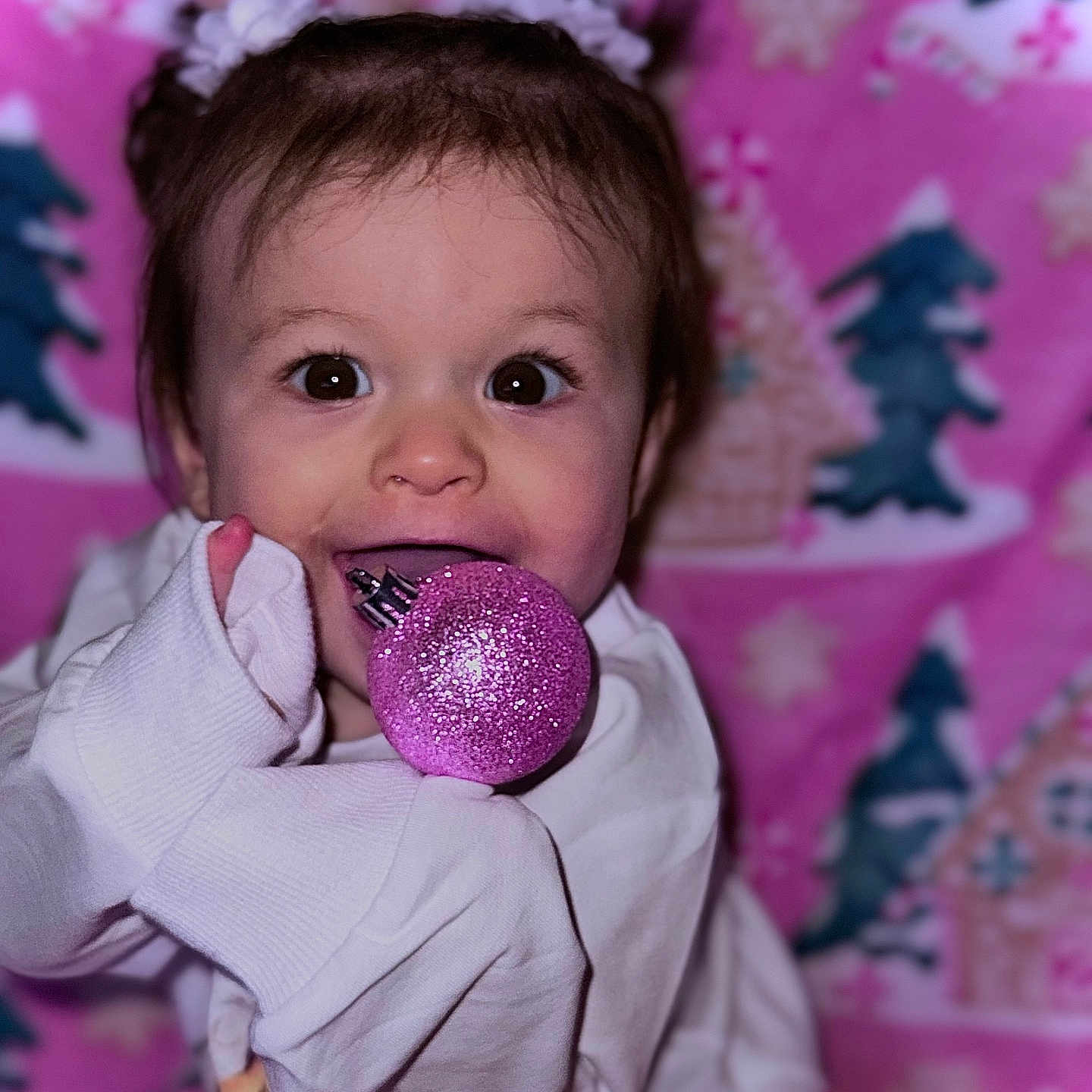 Skarlette Olea is registered to the contest to win money with this photo: baby, bodypart, candy, clothing, couch, dress, face, finger, food, furniture, glove, hand, happy, head, person, photography, portrait, purple, smile, sweets