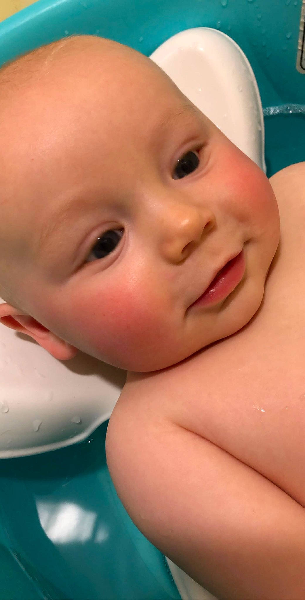 Edward joined the competition — help win amazing prizes! baby, baby_bathing, baby_making_funny_faces, bathing, cheek, child, chin, close_up, eye, face, head, lip, mouth, nose, person, skin, smile, toddler