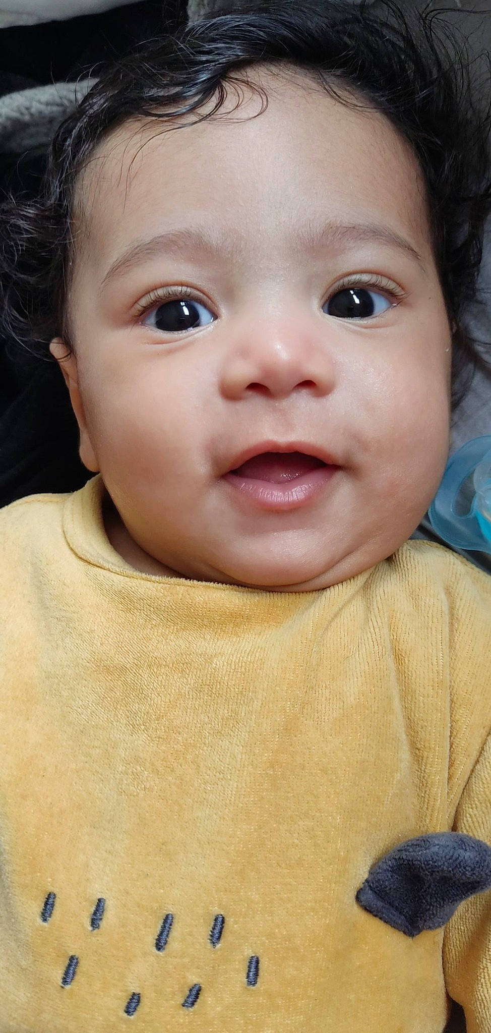 Eden participe au concours pour gagner de l'argent avec cette photo : baby, baby_toddler_clothing, cheek, child, chin, close_up, ear, eye, eyebrow, eyelash, facial_expression, happy, iris, lip, no_expression, nose, person, portrait_photography, skin, sleeve